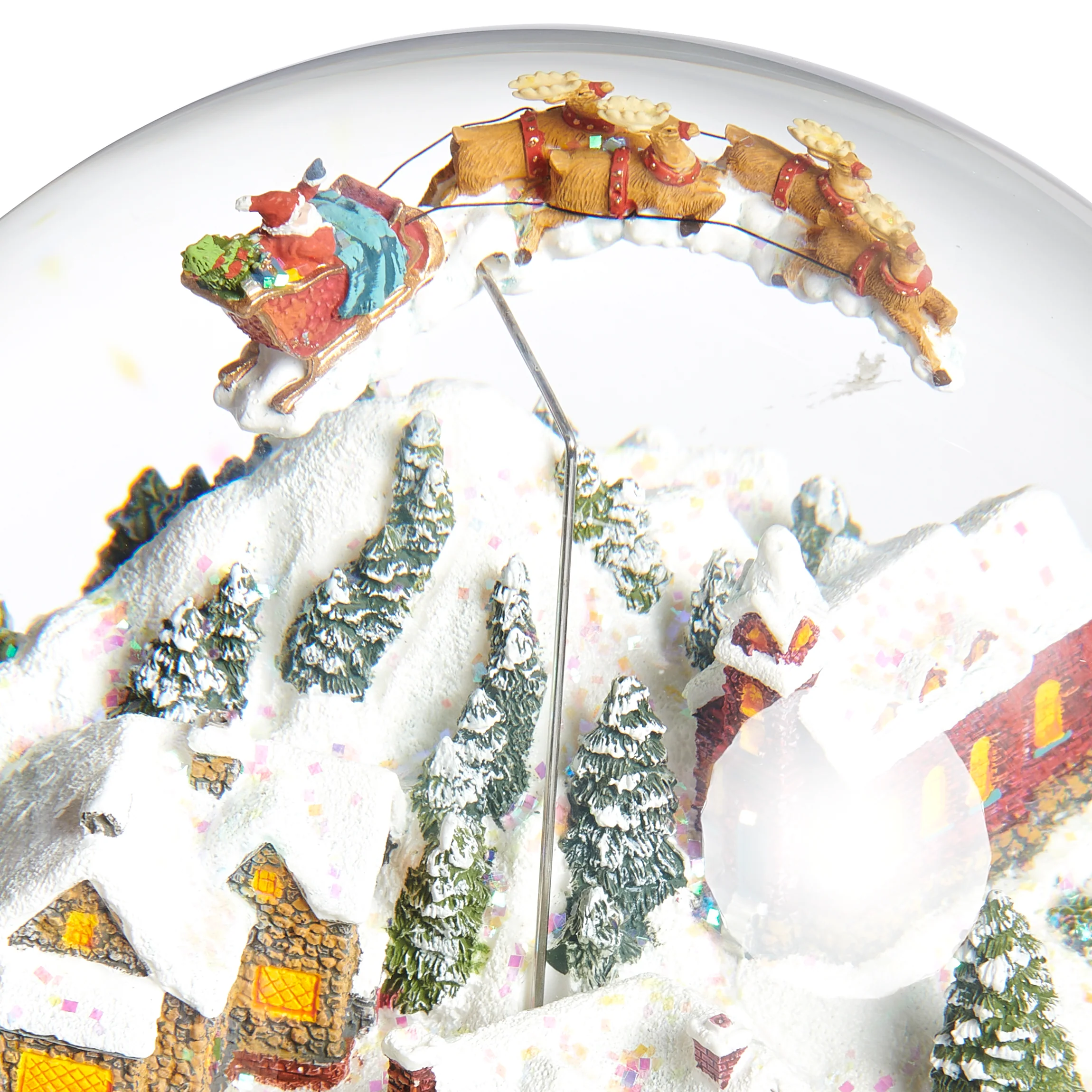 Glitterdome Musical Santa's Train Rotating - "We Wish You a Merry Christmas" Tune - Image 5