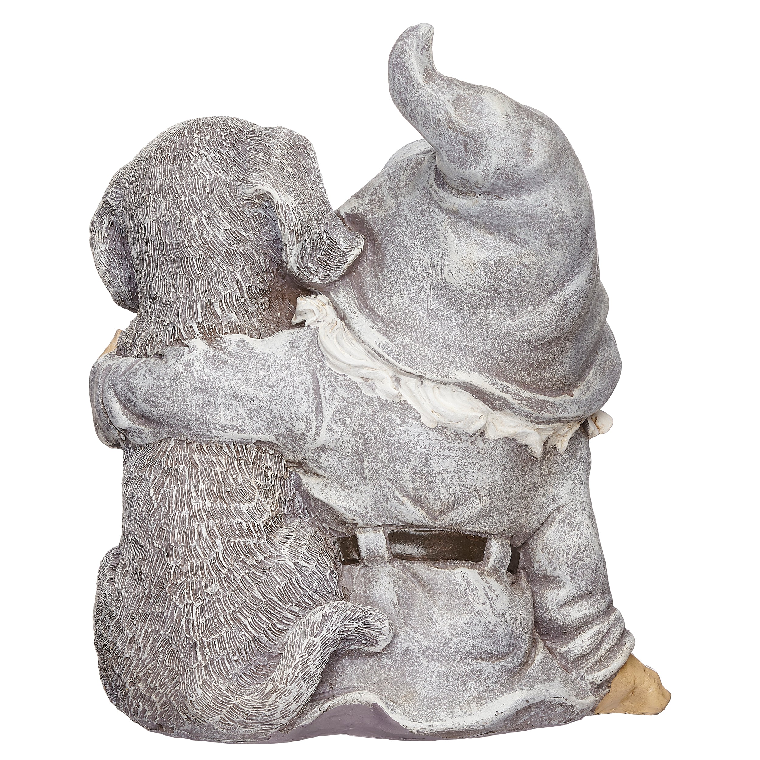 Gnome with Puppy Garden Statue - Image 3
