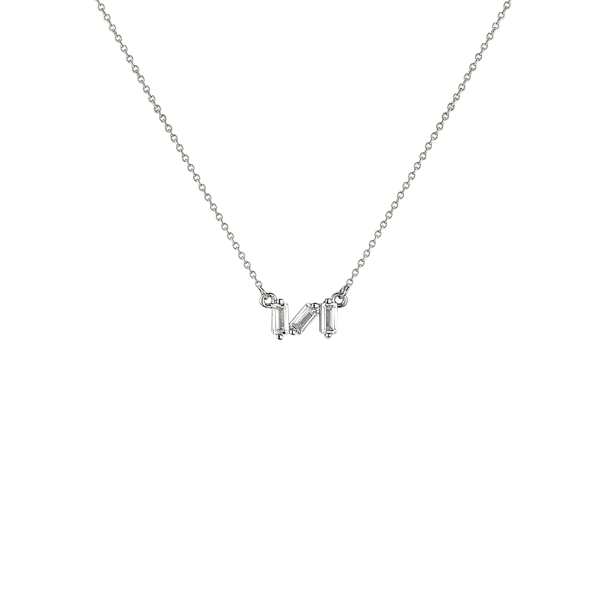 Alexa's Angels Beautifully Broken Necklace - ZigZag Baguette Cut - Image 2