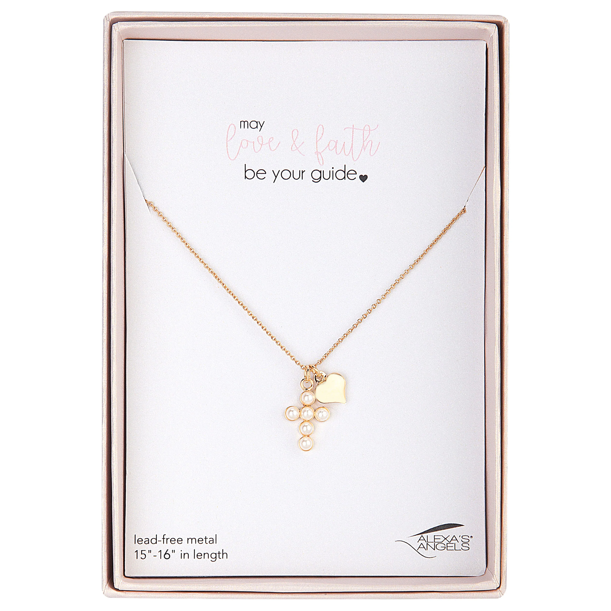 Alexa's Angels Children's Bubble Cross Necklace