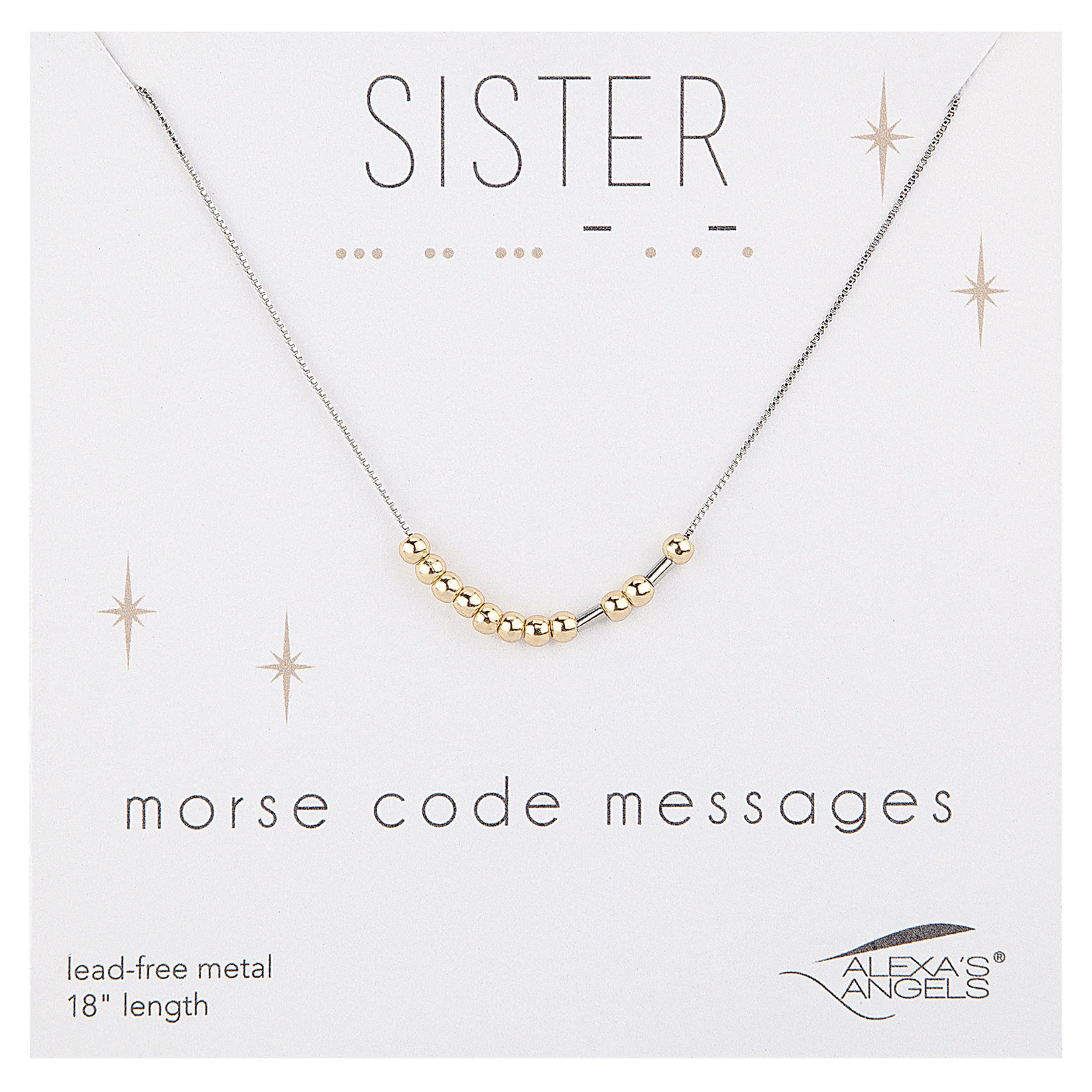 Alexa's Angels Morse Code Necklace - Image 3