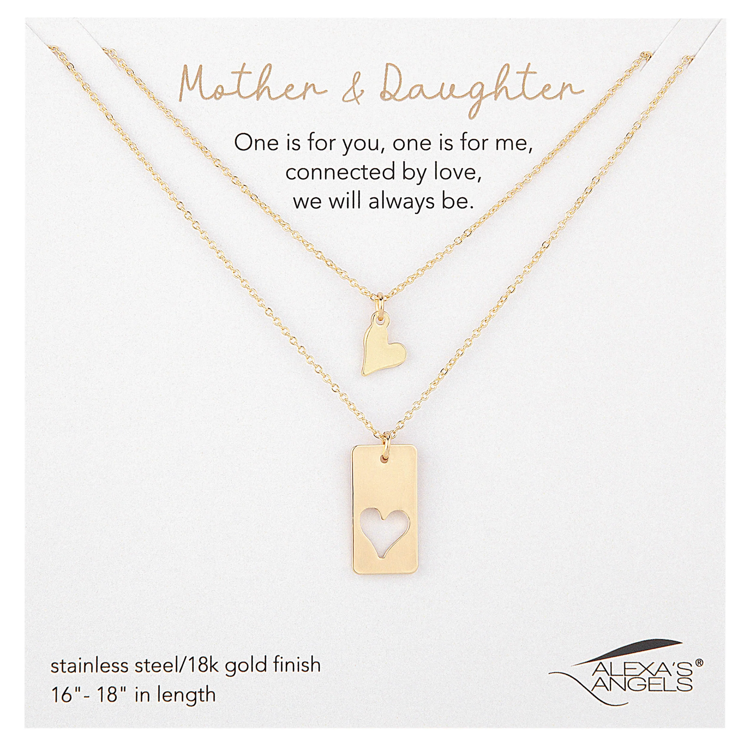 Alexa's Angels Mother & Daughter "One for You, One for Me" Necklace Set