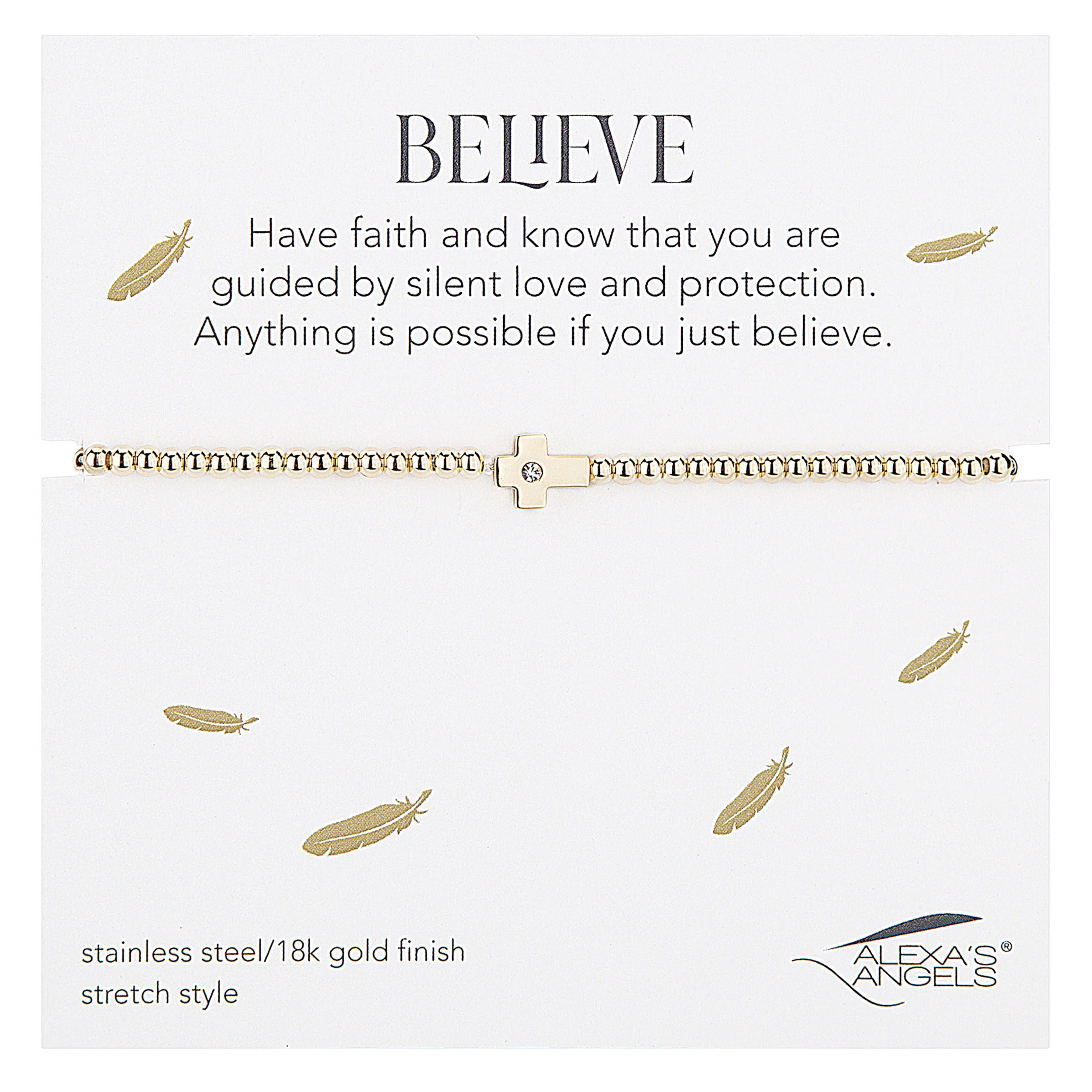 Alexa's Angels You Are An Angel Cross Bracelet