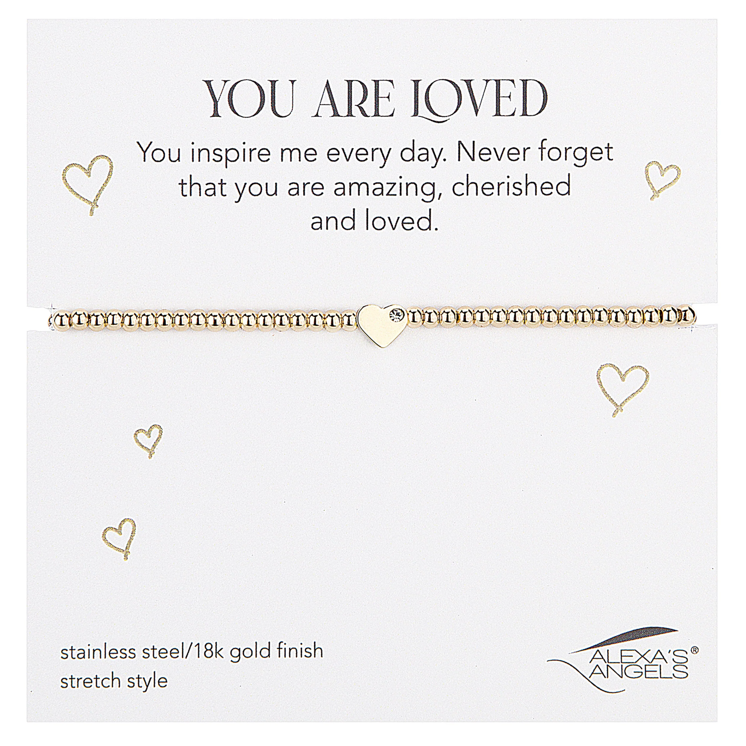 Alexa's Angels You Are An Angel Heart Bracelet