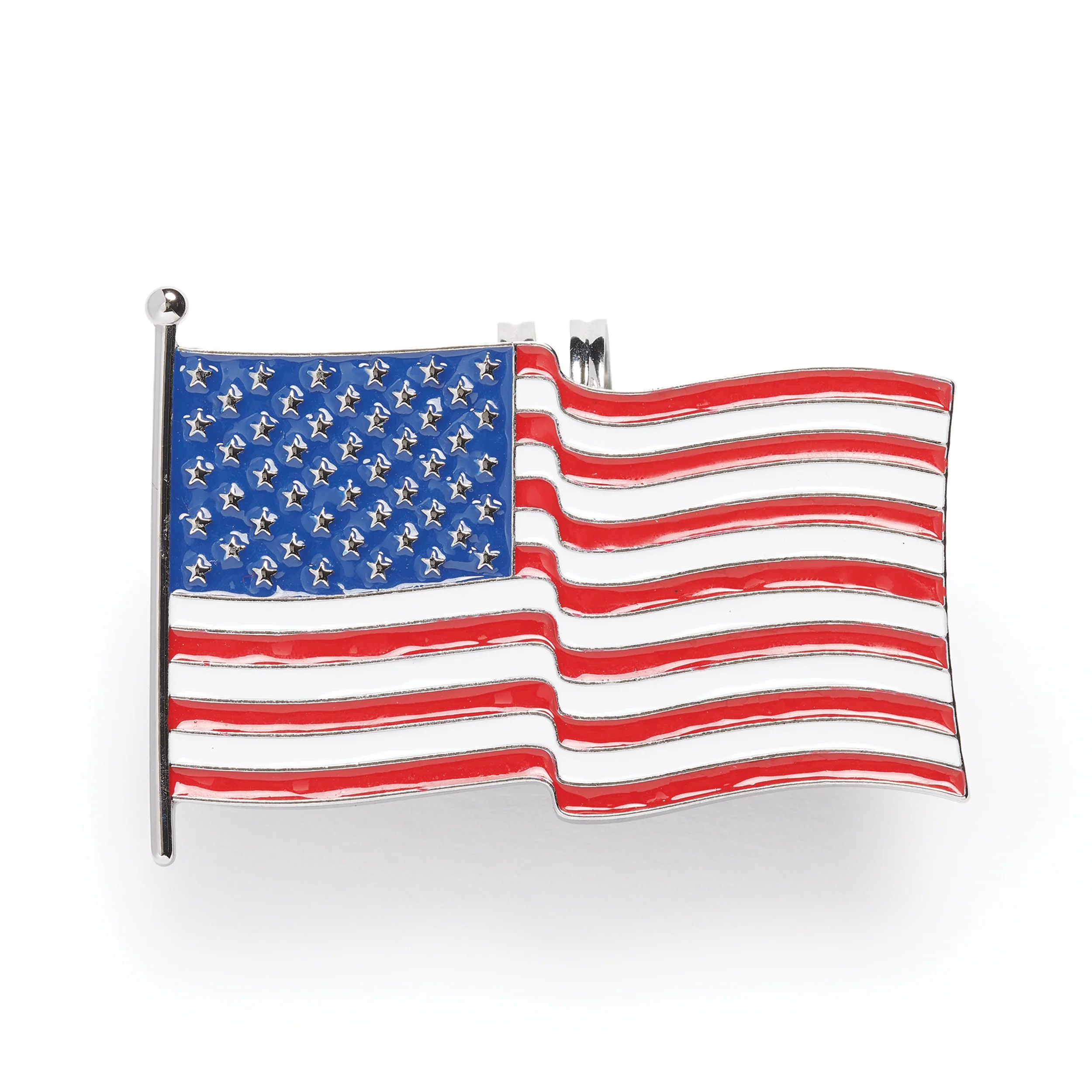 American Flag Visor Clip