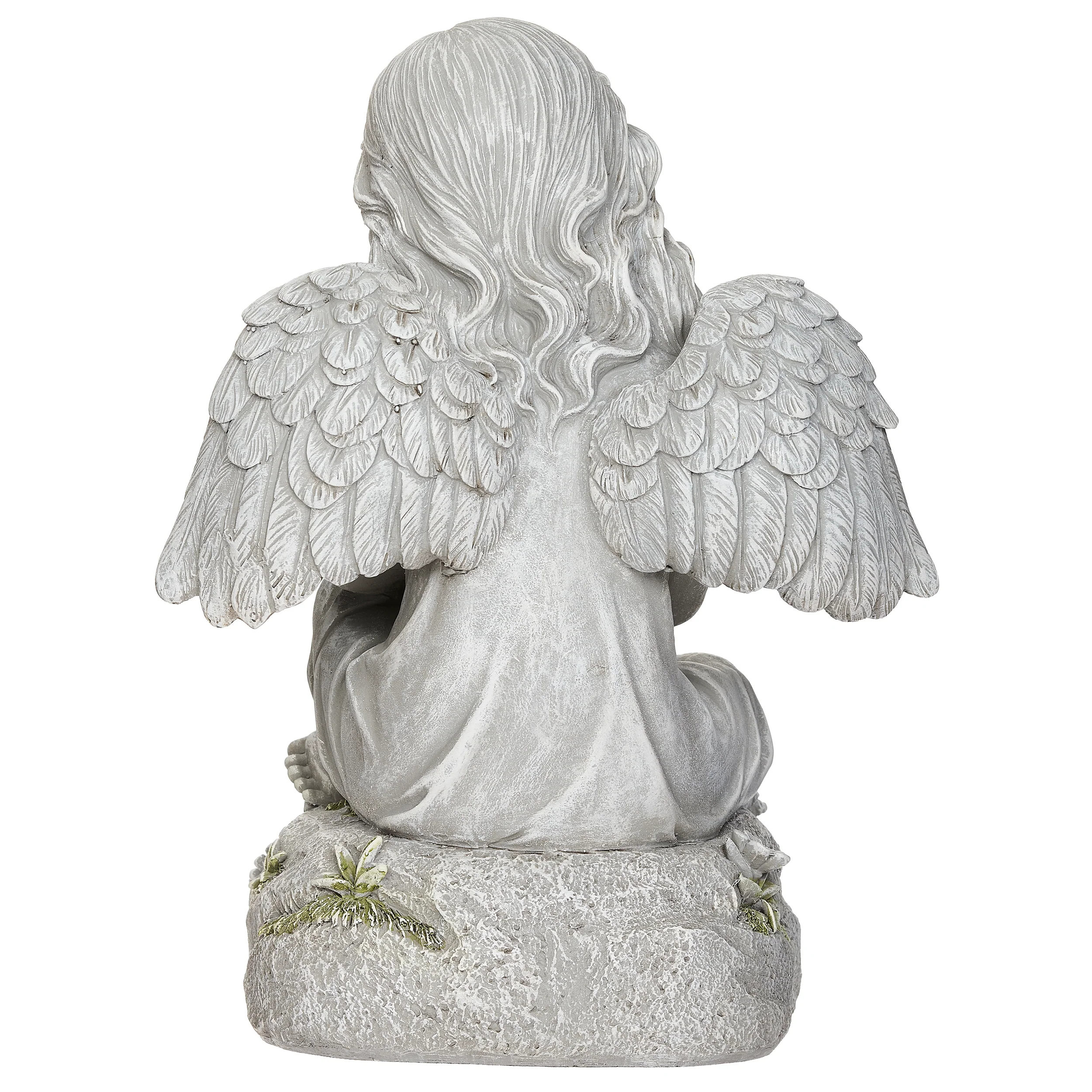 Angel Girl with Teddy Bear Memorial Statue - Image 4