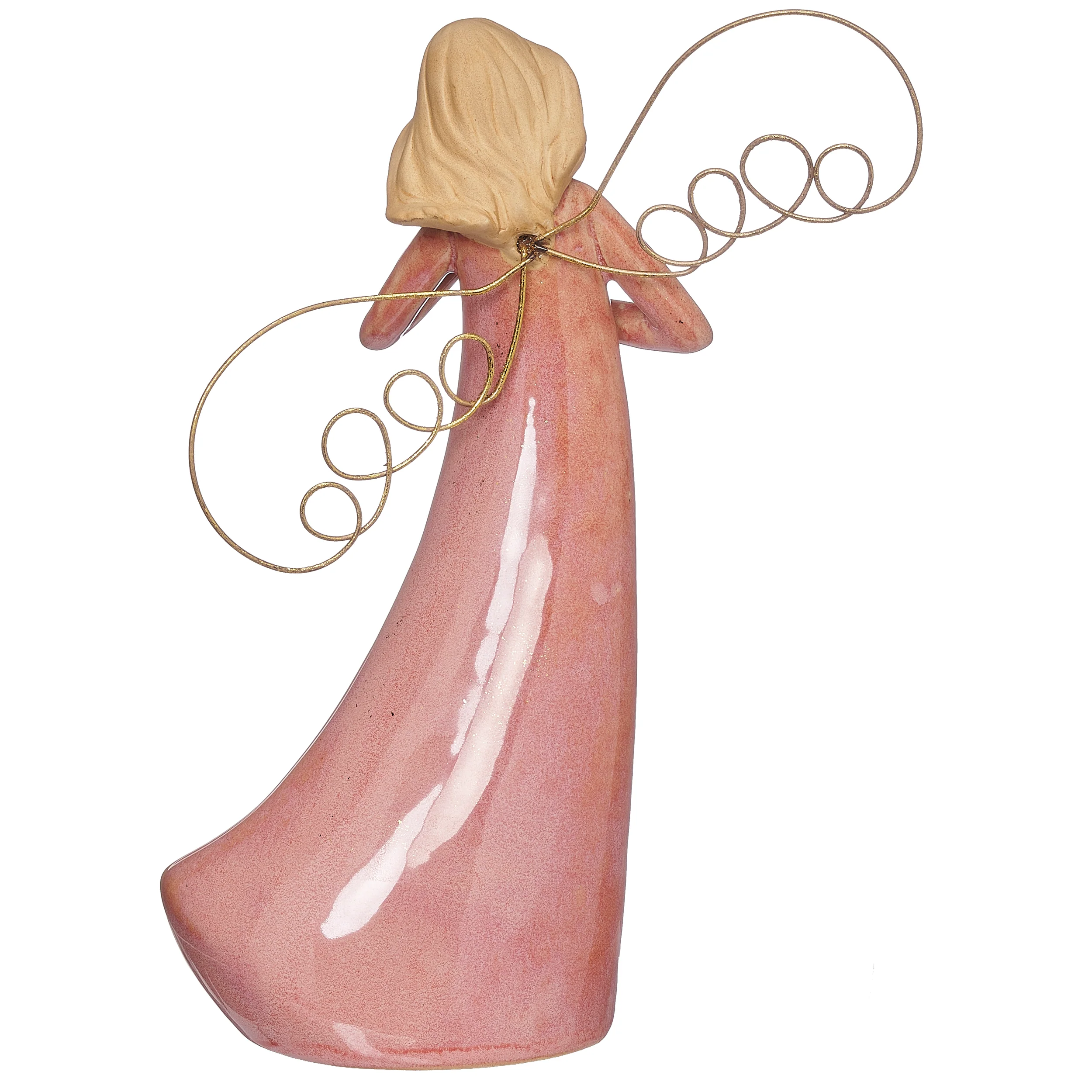 Angel Holding Gold Heart Figure - Image 3