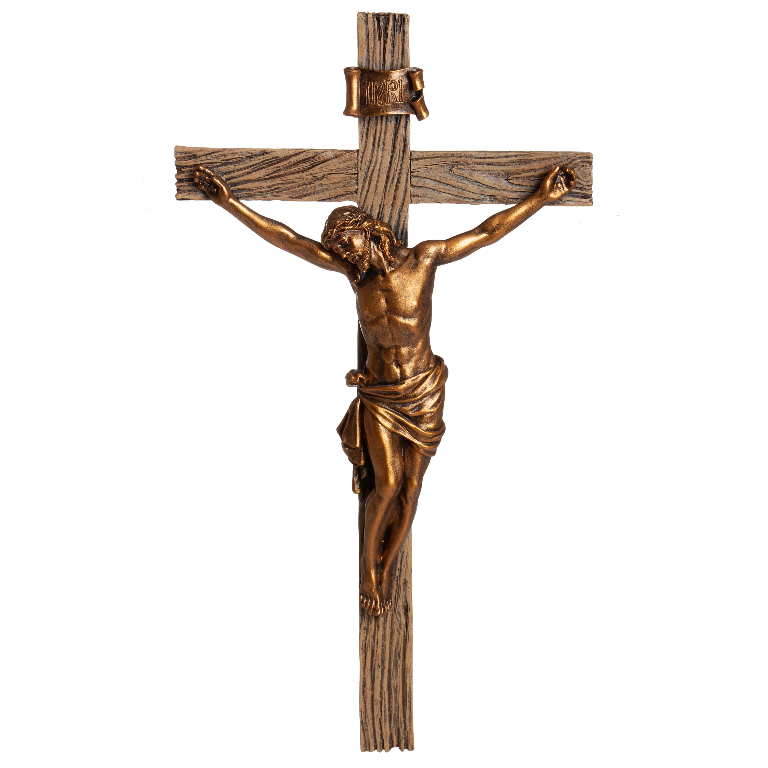 Joseph's Studio Antique Gold Crucifix - Image 5