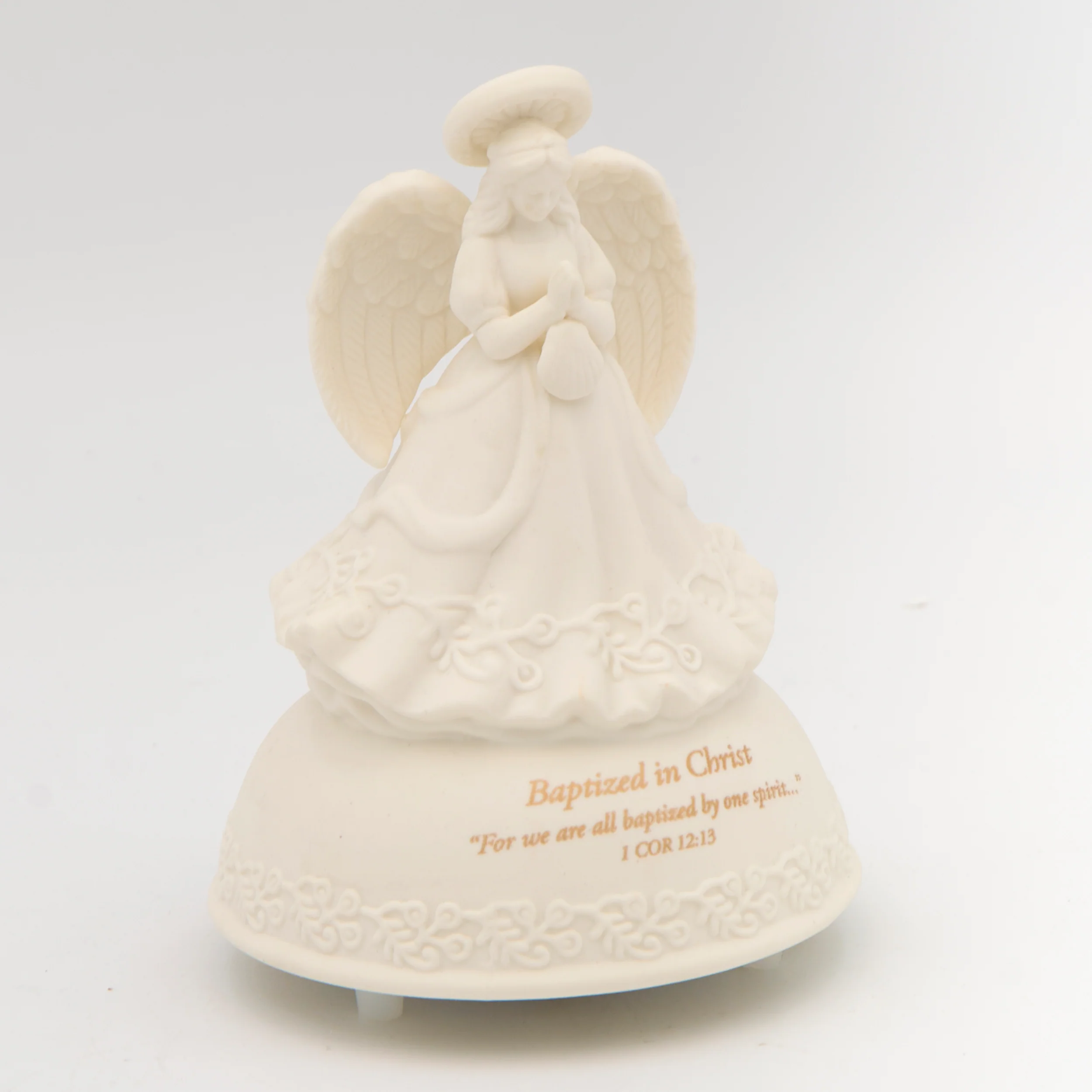 Baptized in Christ Porcelain Musical Angel - Image 3