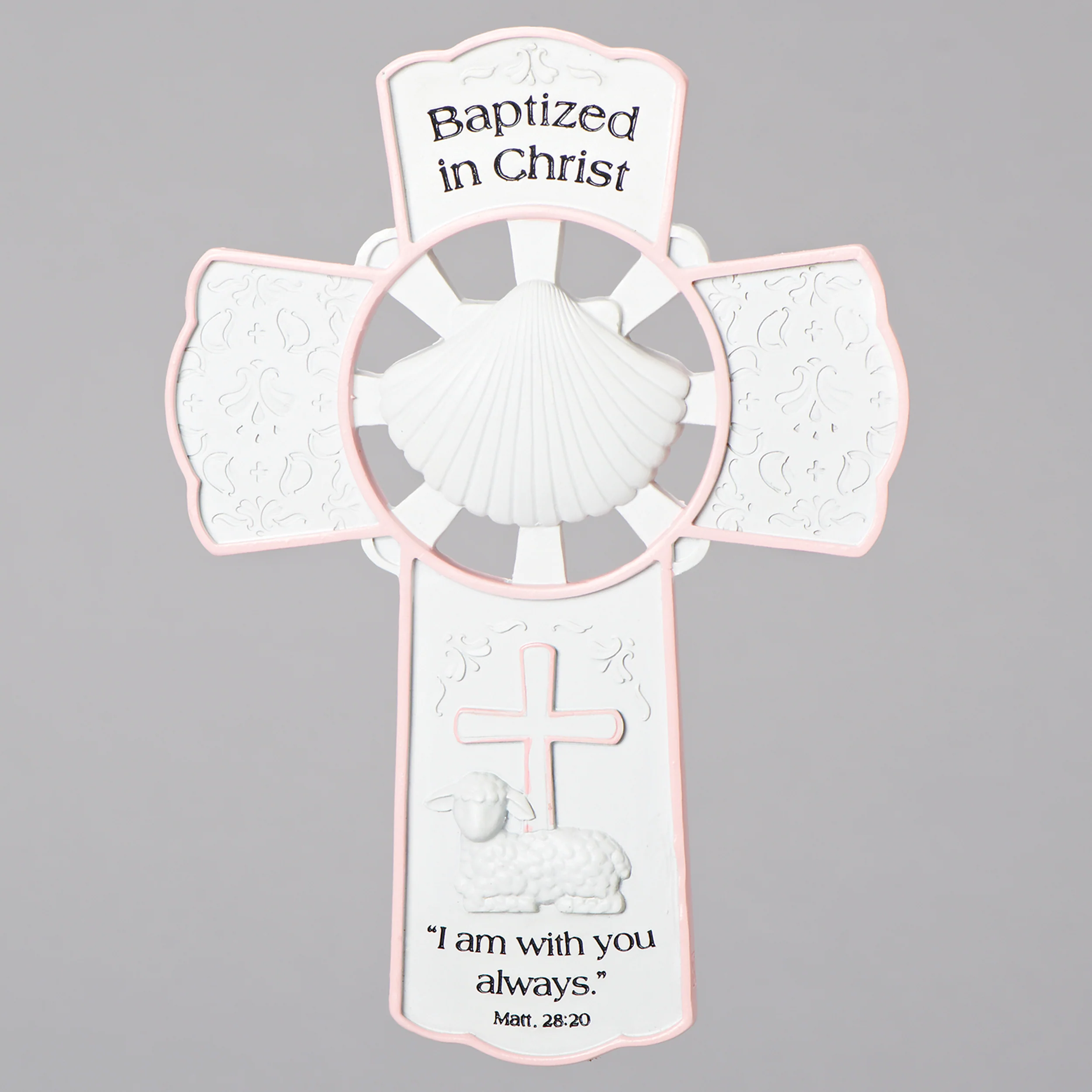 Baptized in Christ Wall Cross