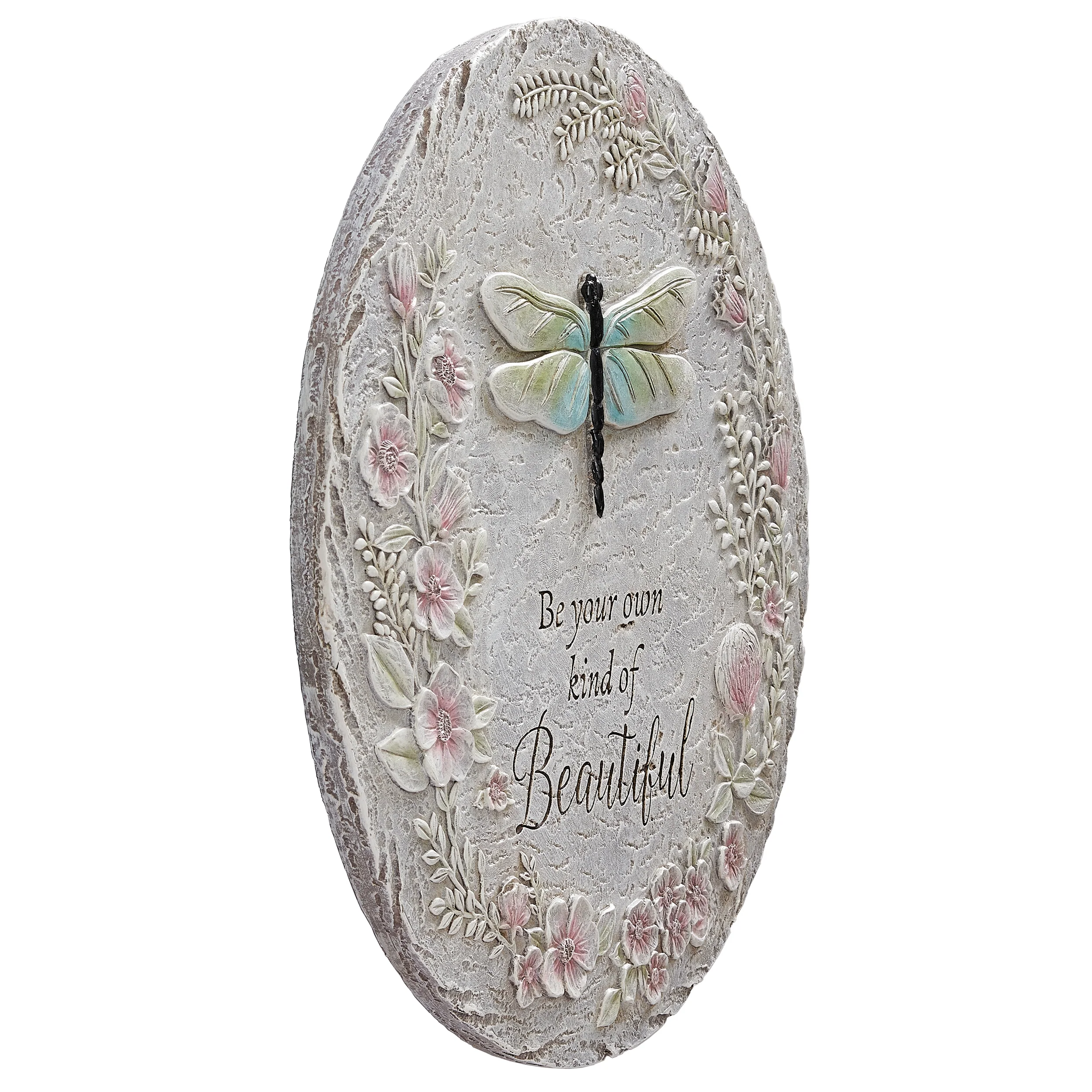 "Be your own kind of Beautiful" Dragonfly Garden Stone - Image 2