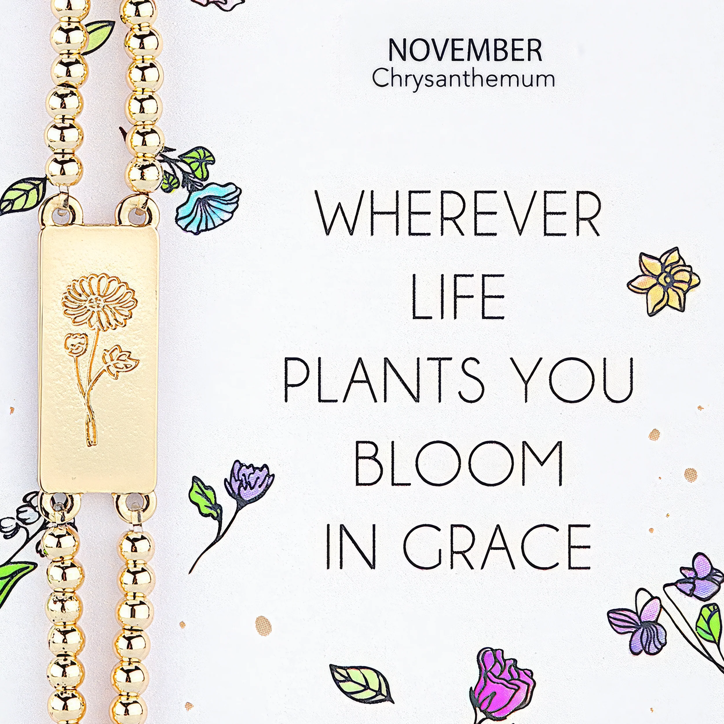 Alexa's Angels Birth Flower Bracelet - Image 11