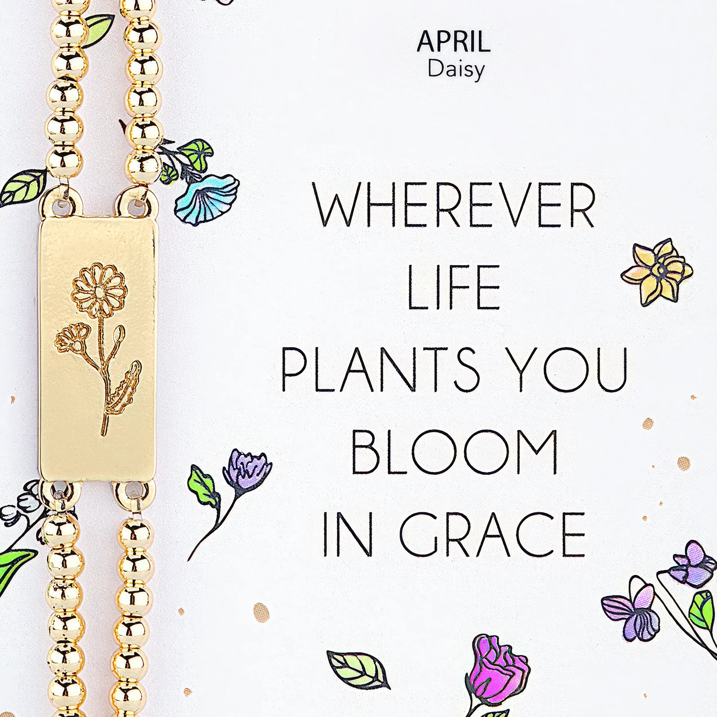 Alexa's Angels Birth Flower Bracelet - Image 4