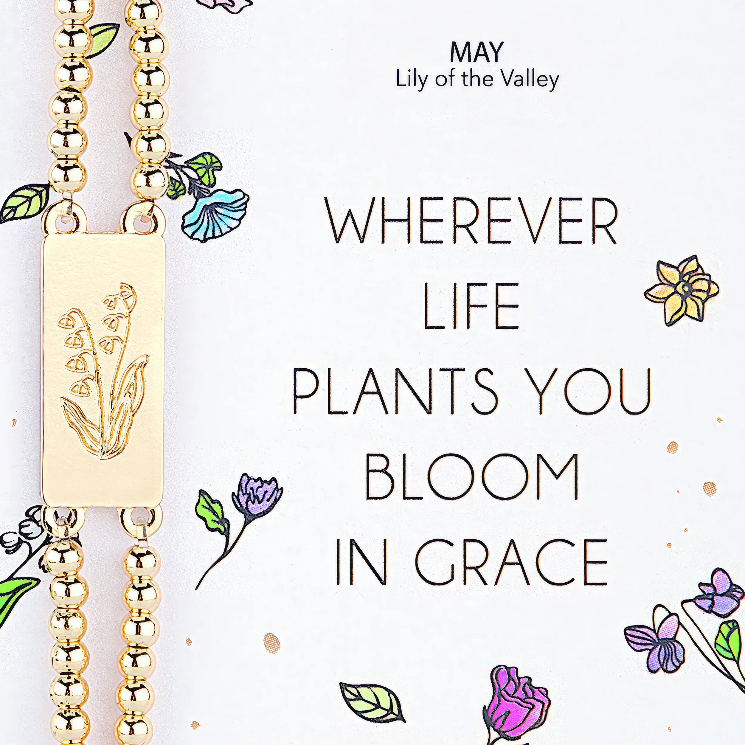 Alexa's Angels Birth Flower Bracelet - Image 5
