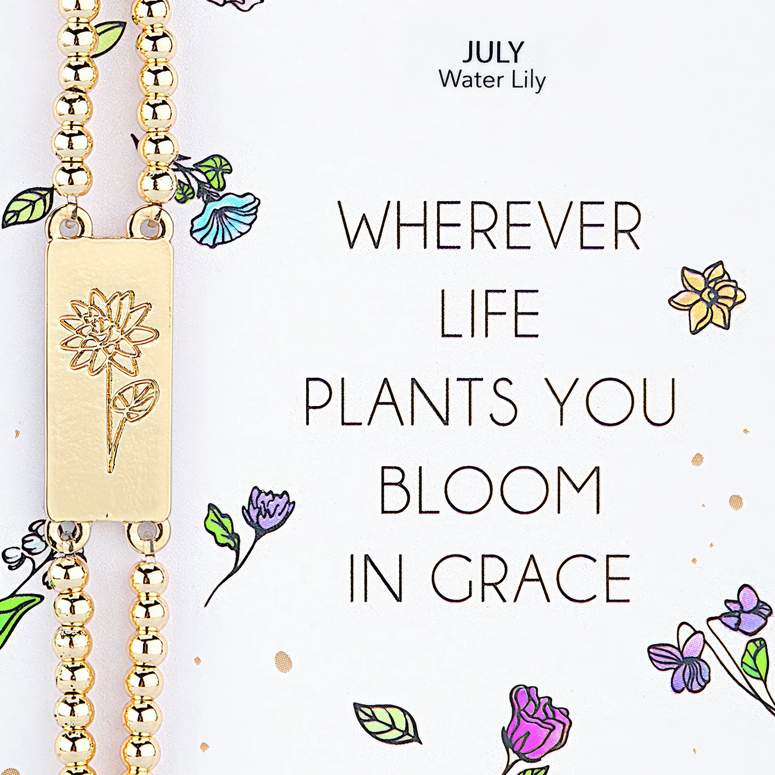 Alexa's Angels Birth Flower Bracelet - Image 7