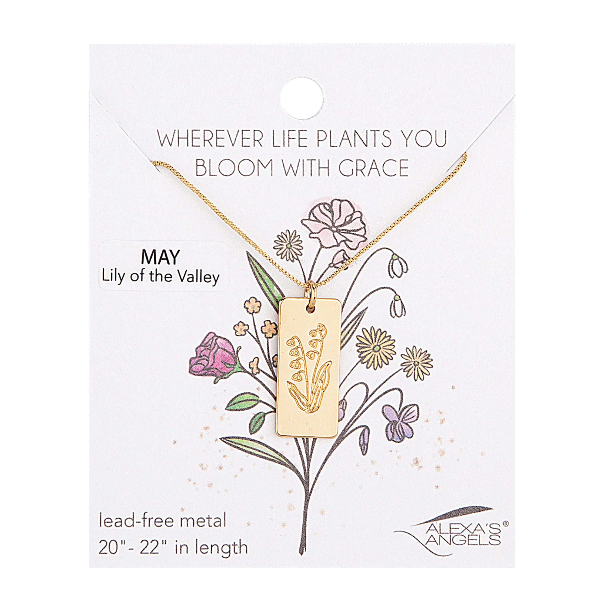 Alexa's Angels Birth Month Flower Necklace - Image 10