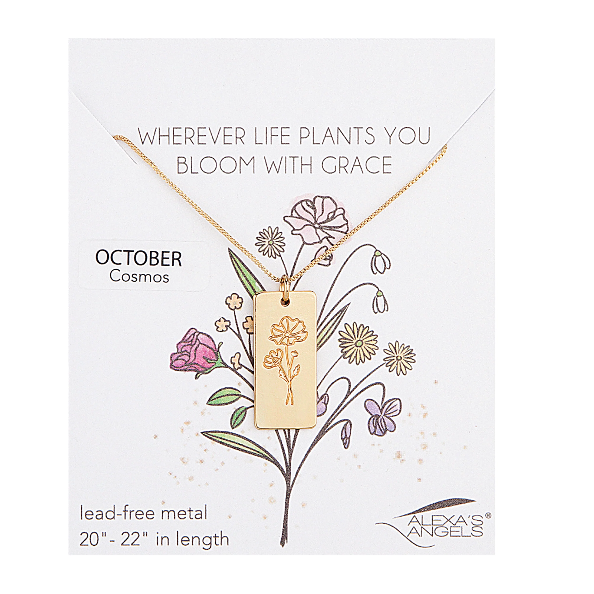 Alexa's Angels Birth Month Flower Necklace - Image 20