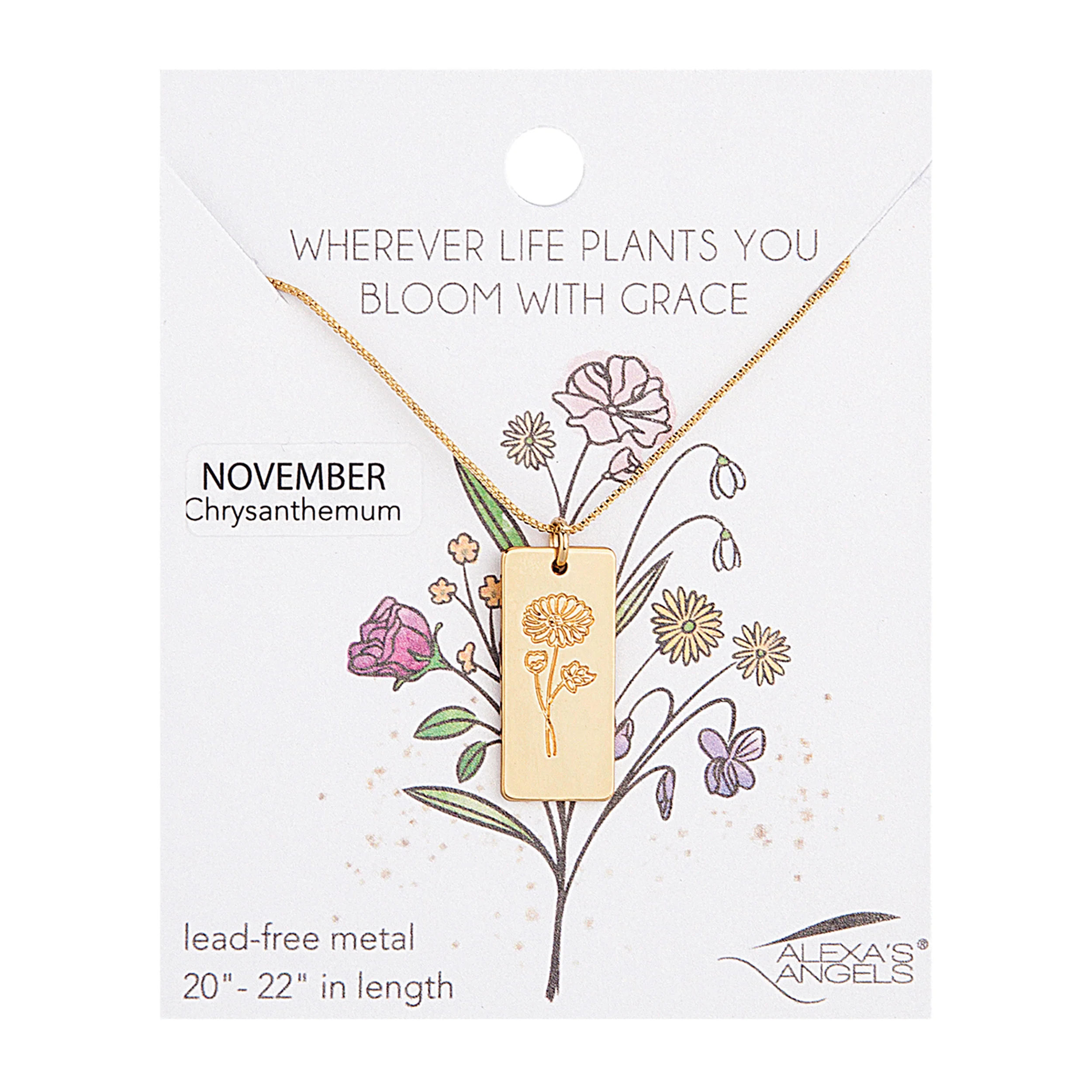 Alexa's Angels Birth Month Flower Necklace - Image 22