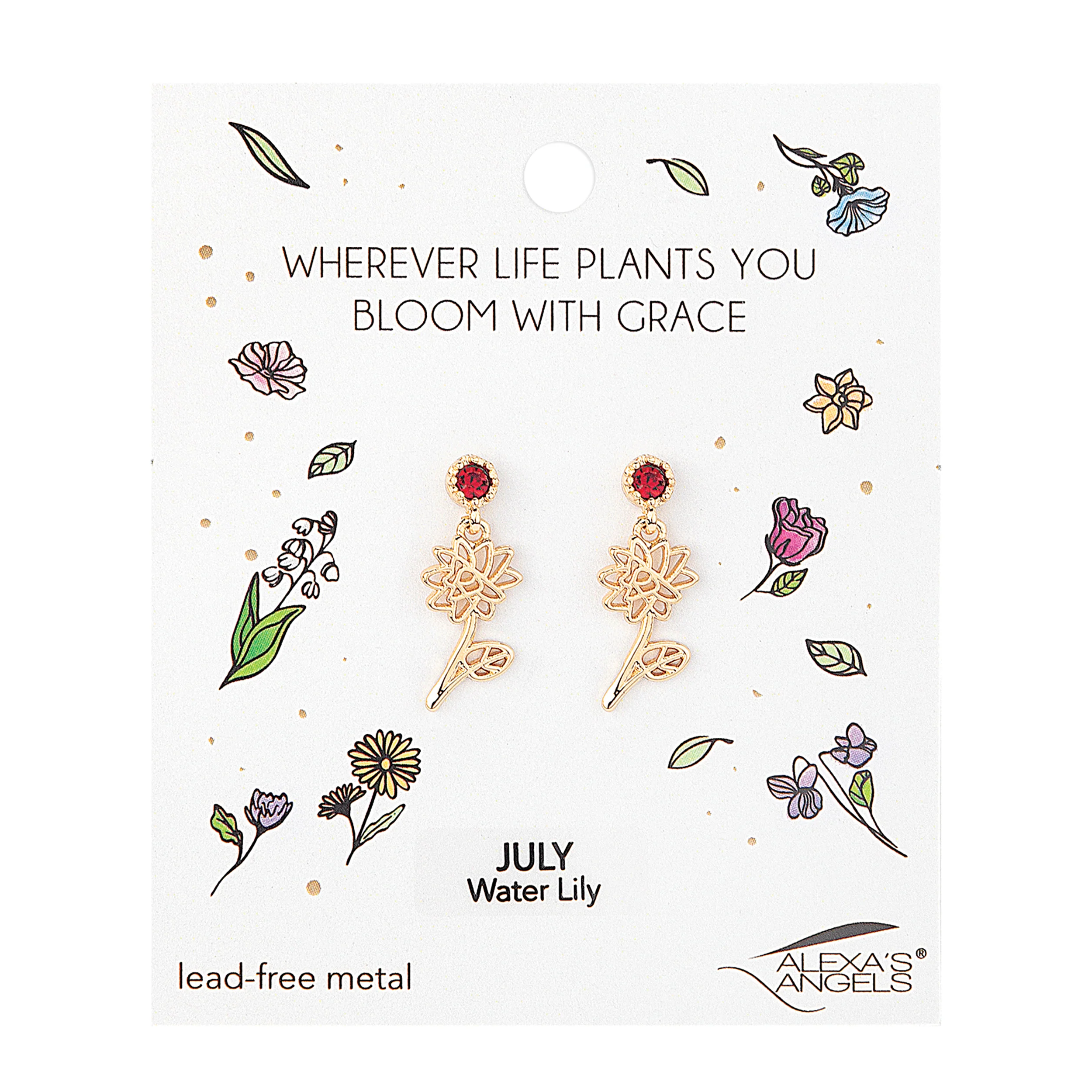 Alexa's Angels Birthstone Flower Earrings - Image 12