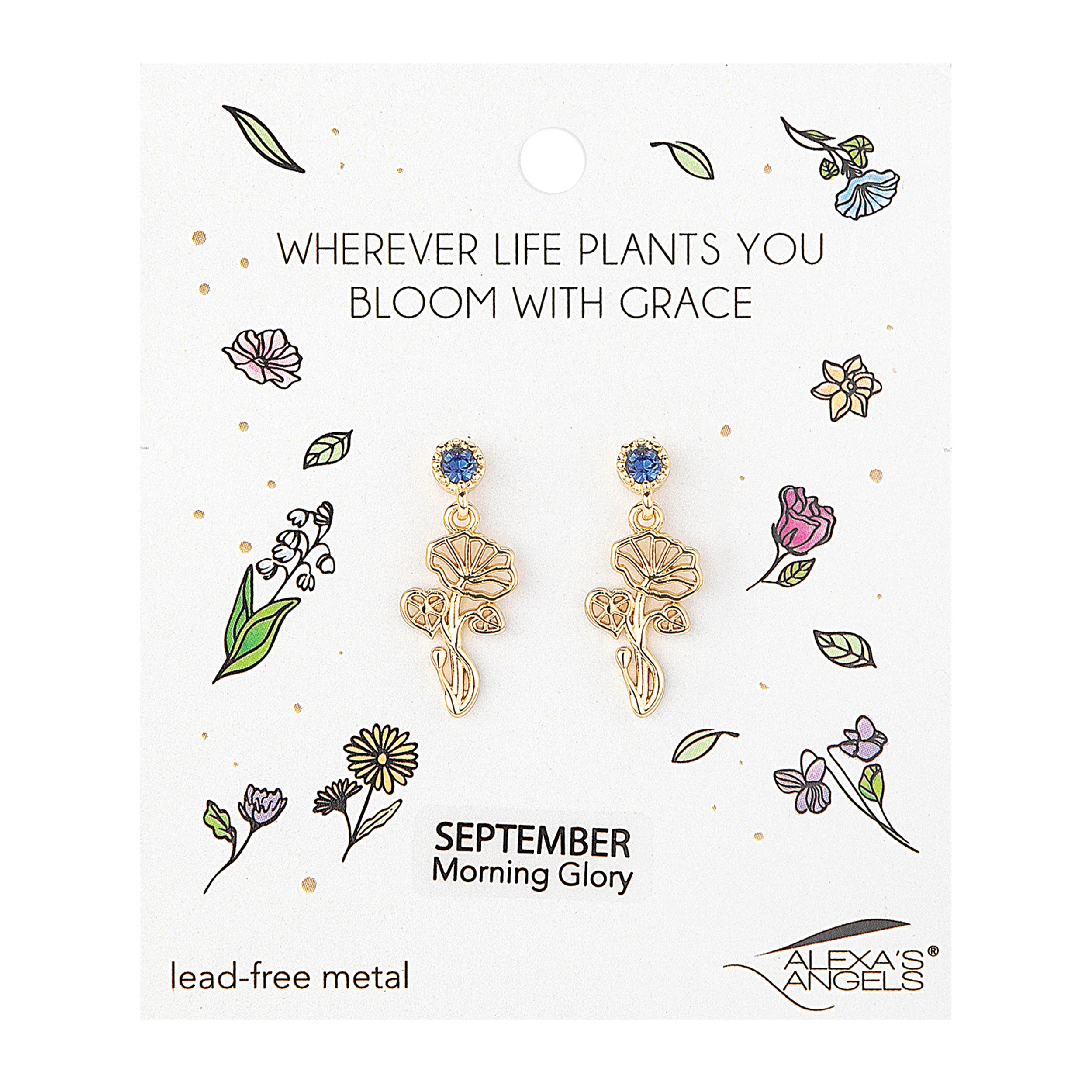 Alexa's Angels Birthstone Flower Earrings - Image 16