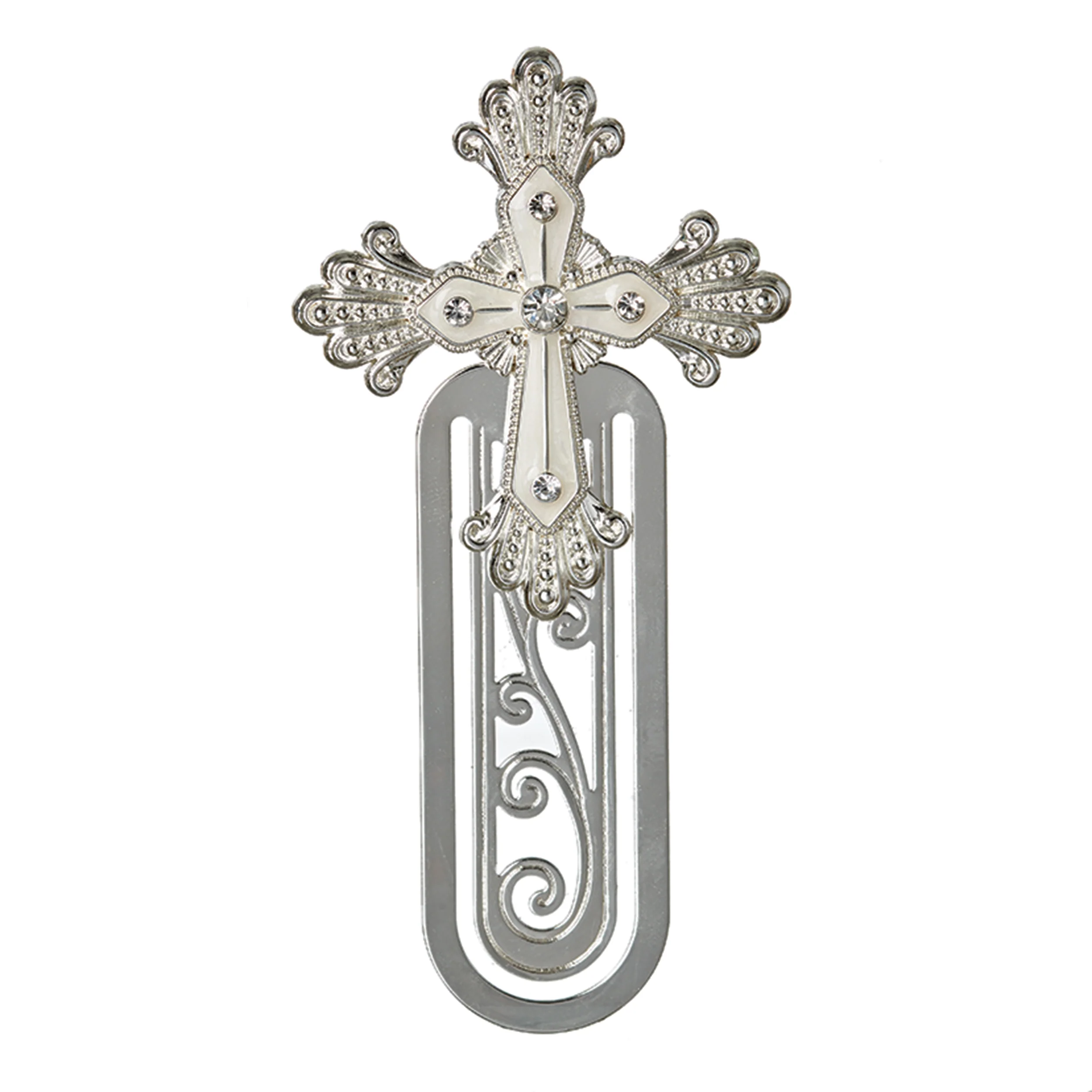 Caroline Collection Birthstone Jeweled Cross Bookmark - Image 4