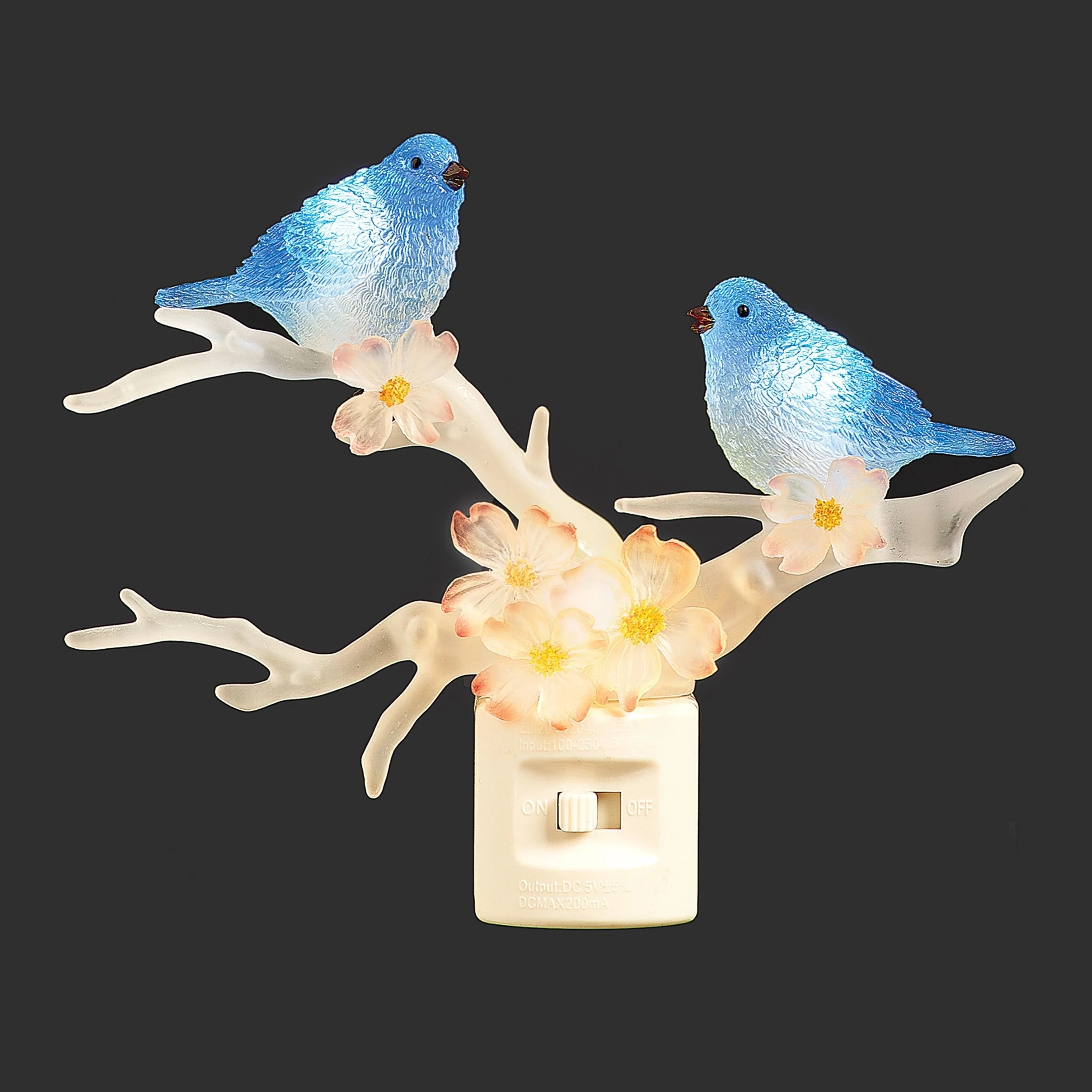 Roman Lights Blue Birds on a Dogwood Branch Night-Light
