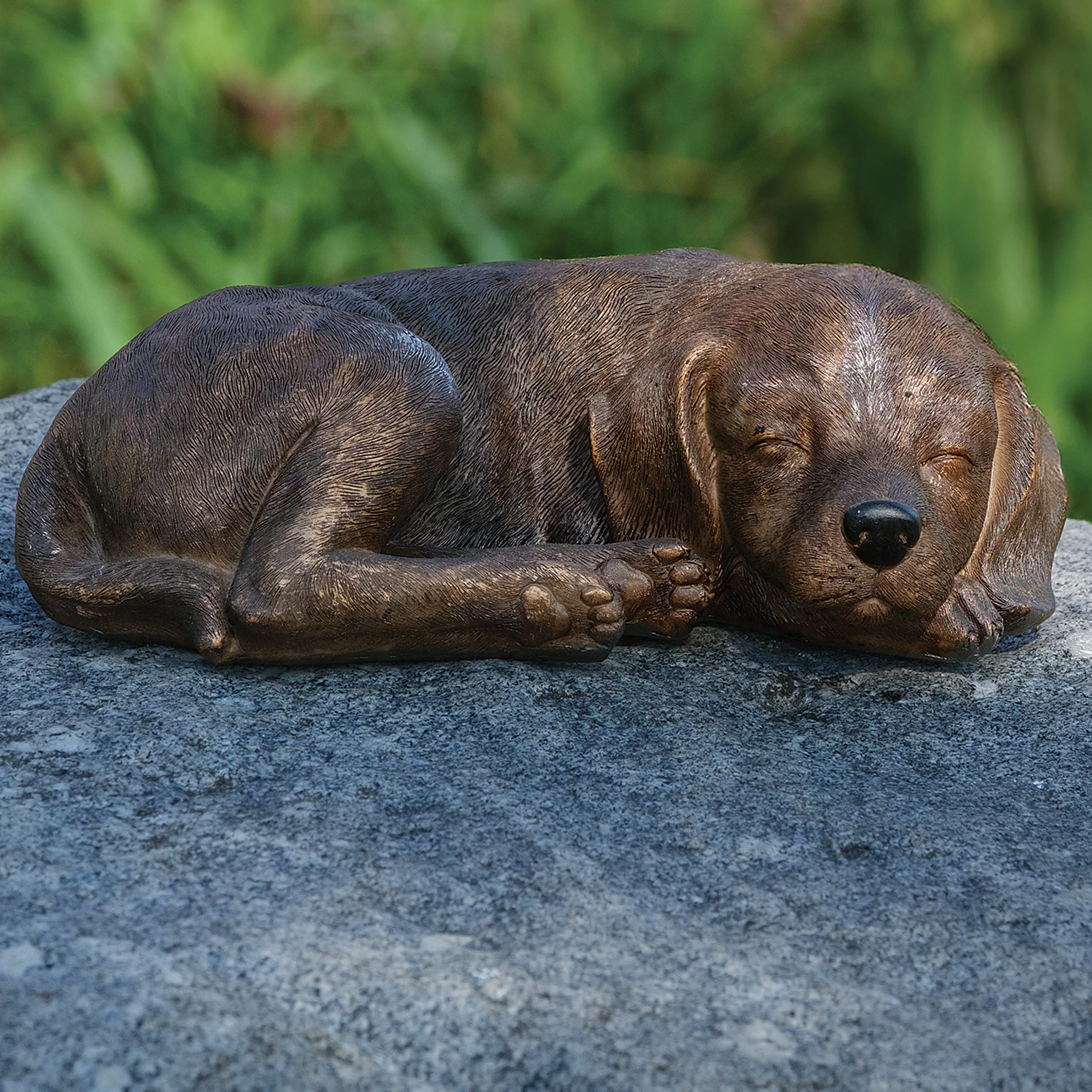 Sleeping Puppy Garden Statue - Image 4