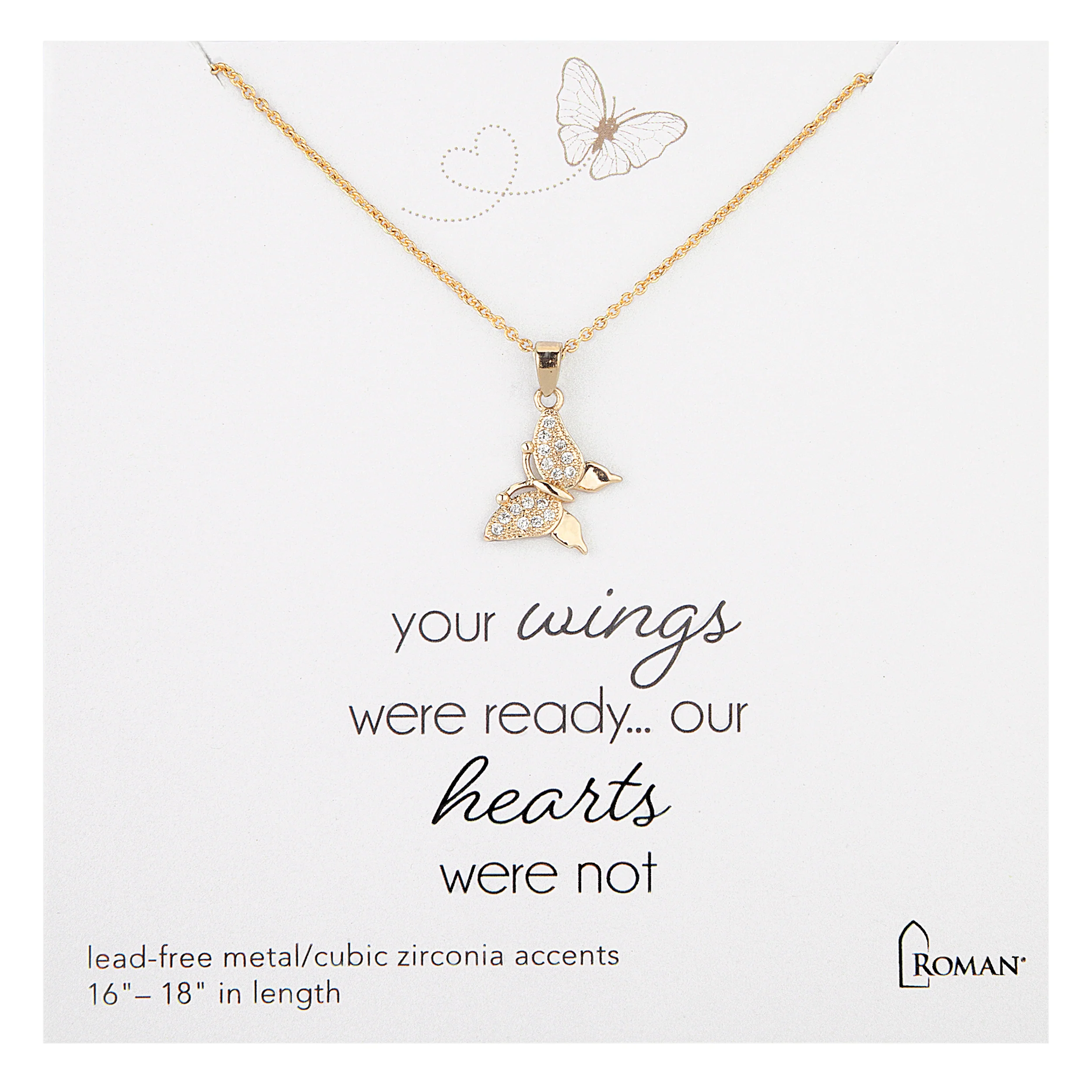 Butterfly Wings Remembrance Necklace
