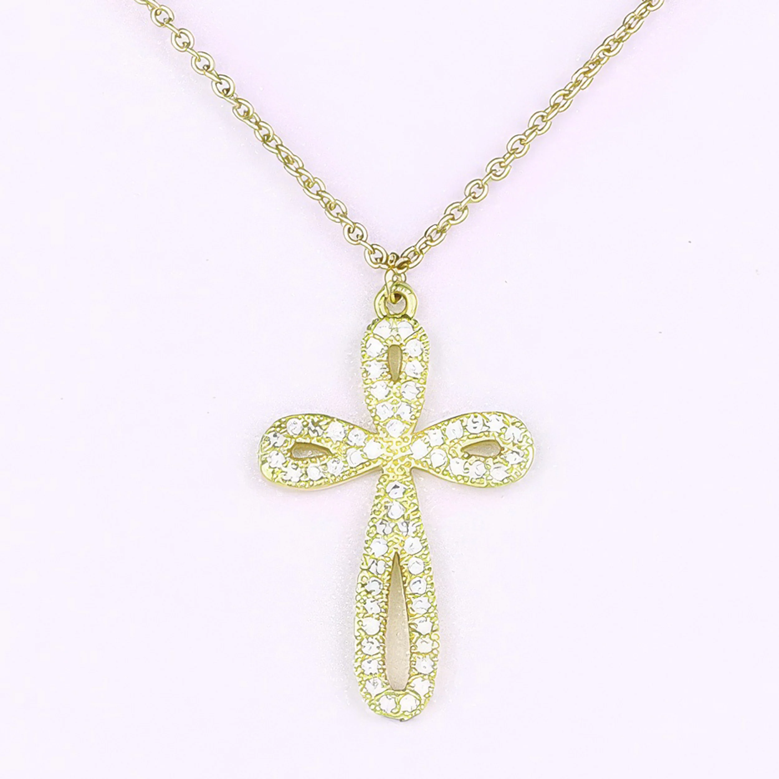 Alexa's Angels Children's Pave Cross Necklace - Image 3