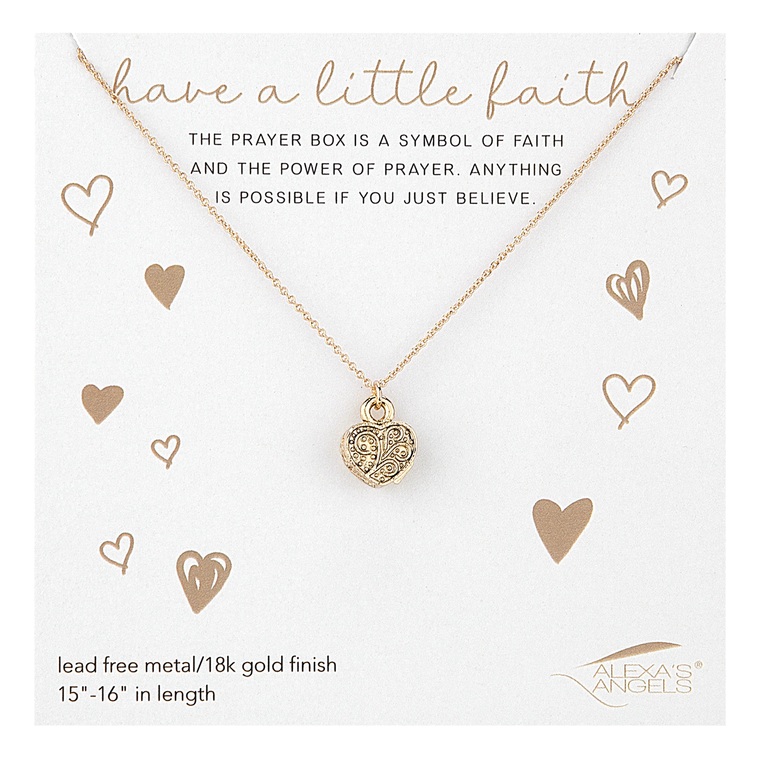 Alexa's Angels Children's Prayer Box Necklace