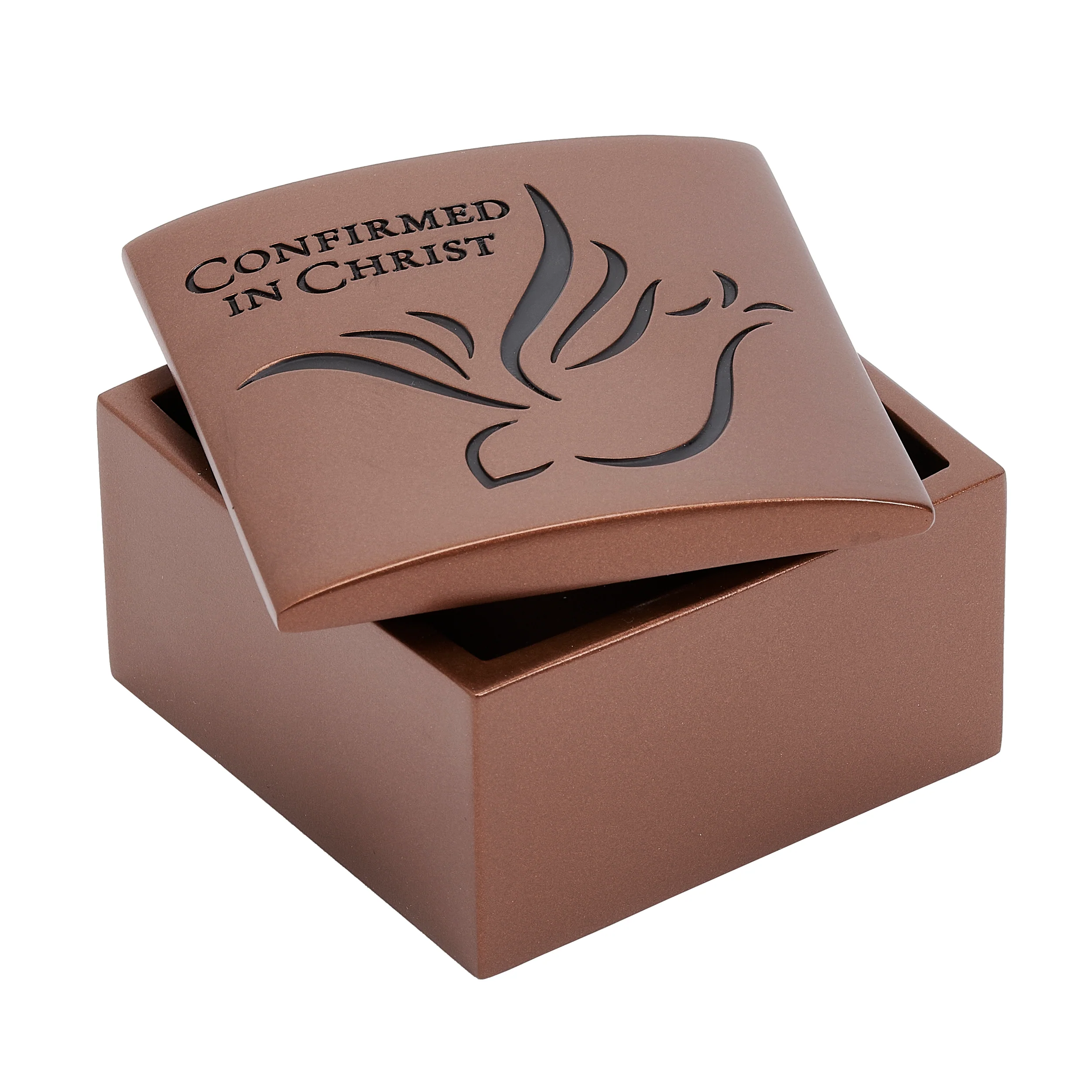 “Confirmed in Christ” Confirmation Keepsake Box with Dove - Image 2