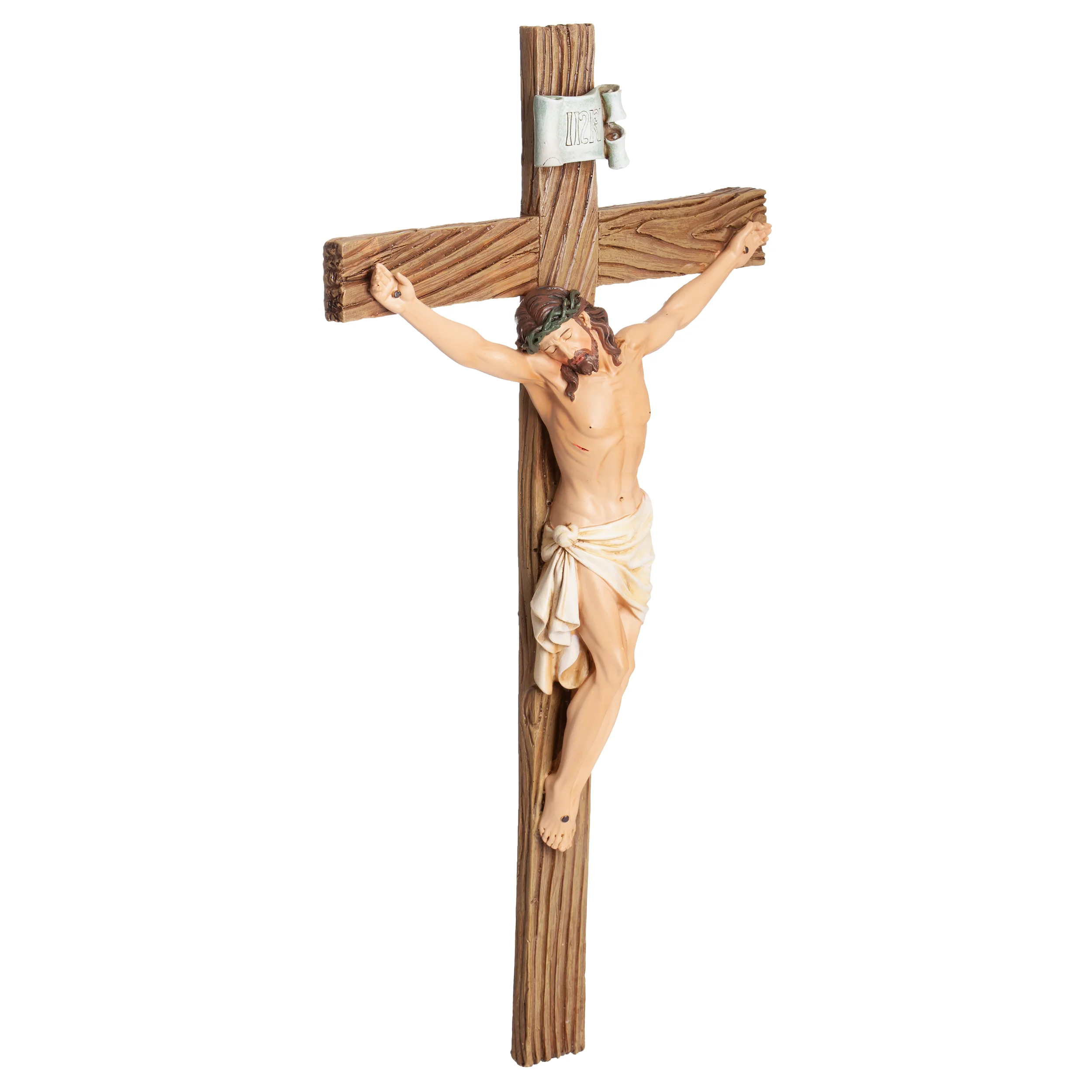 Joseph's Studio Brown & Silver Crucifix - Image 5