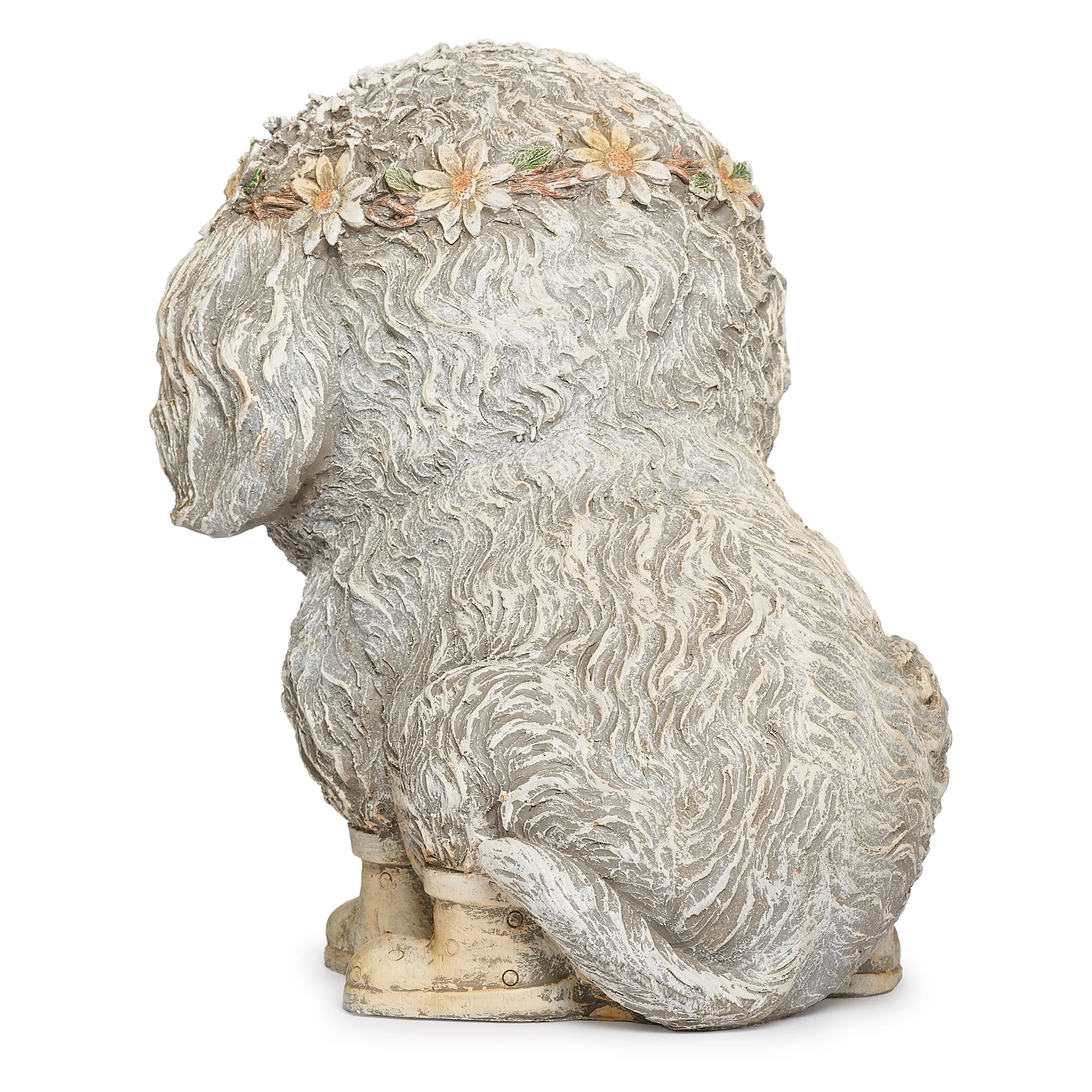 Pudgy Pals Dog in Rain Boots Garden Statue - Image 5