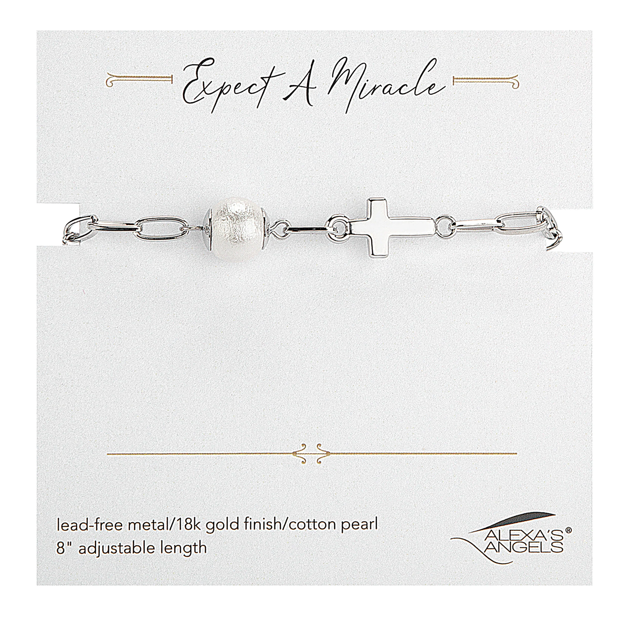 Alexa's Angels Expect a Miracle Cross Bracelet - Image 5