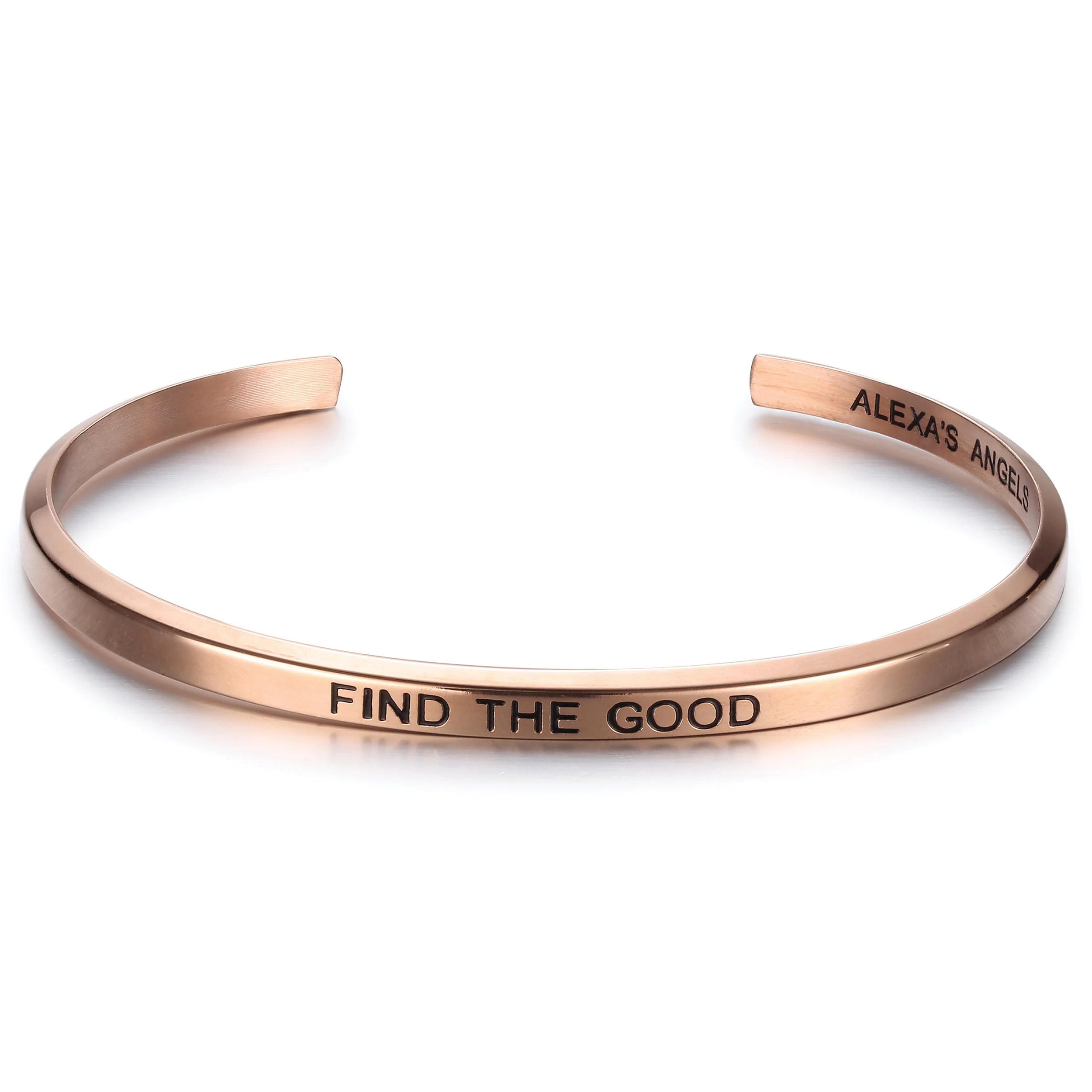 Alexa's Angels "Find the Good" Engraved Bracelet - Image 3