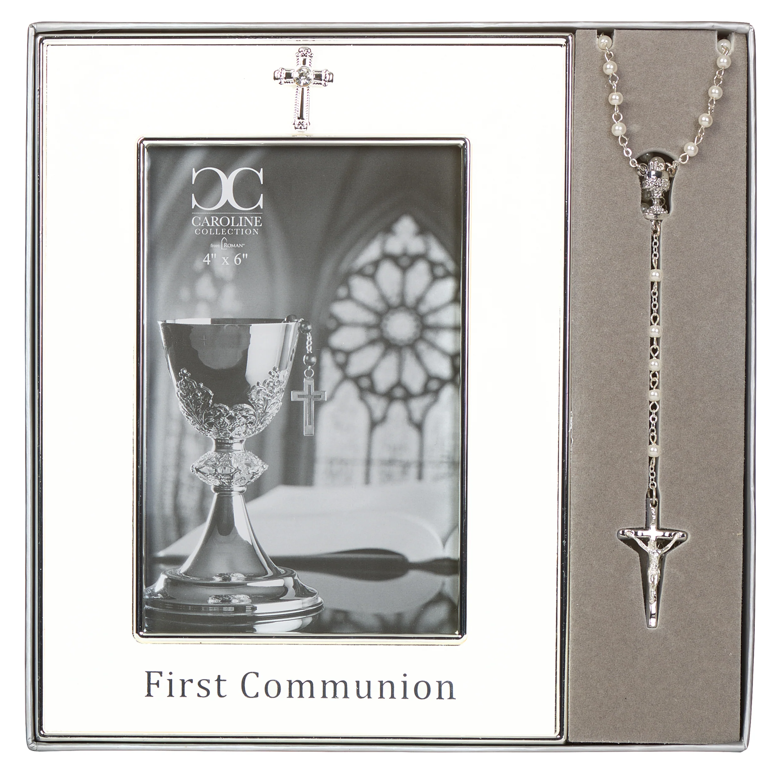 Caroline Collection First Communion Frame & Rosary Gift Set