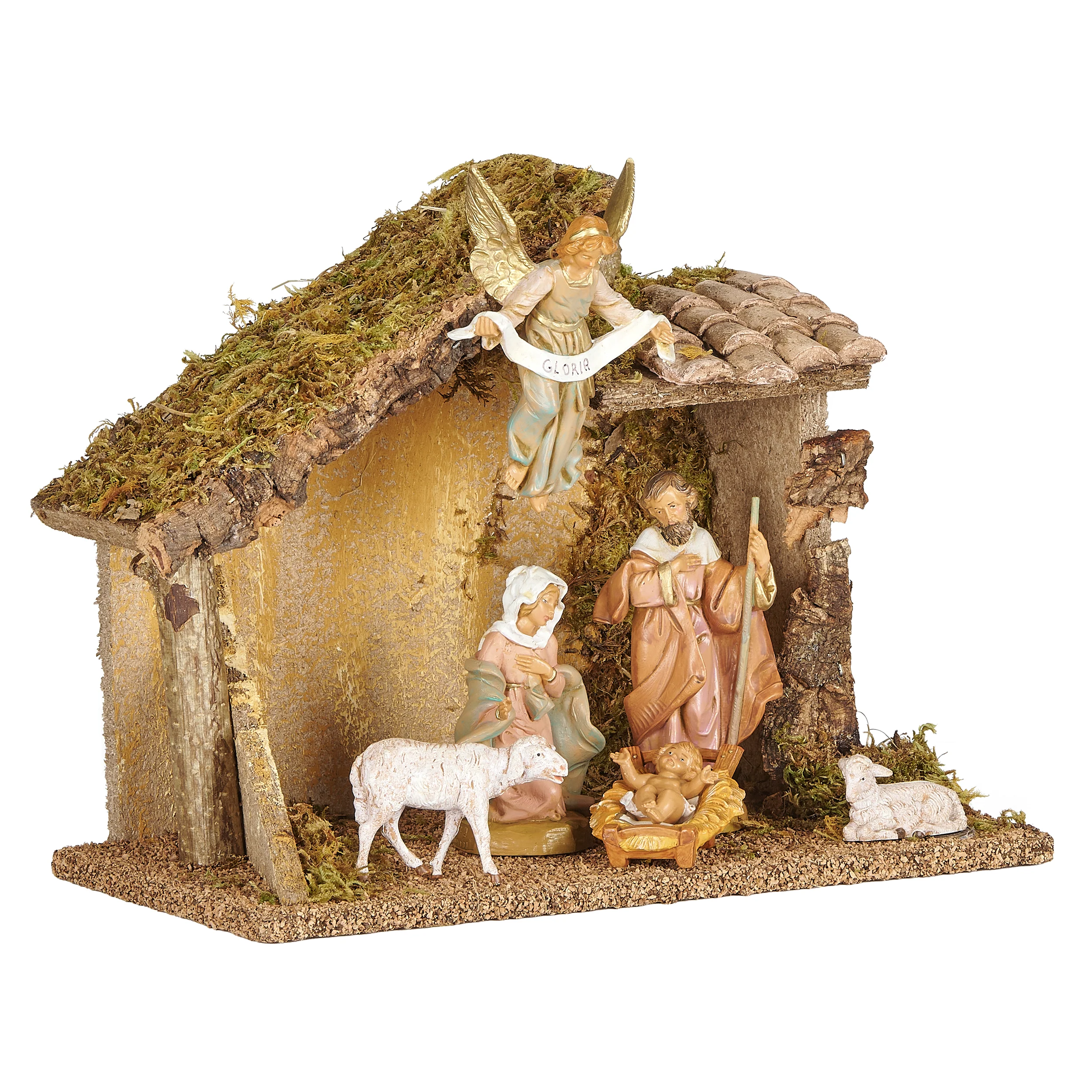 Fontanini 6-PC Nativity Set with Italian Stable - 5" Scale - Image 6
