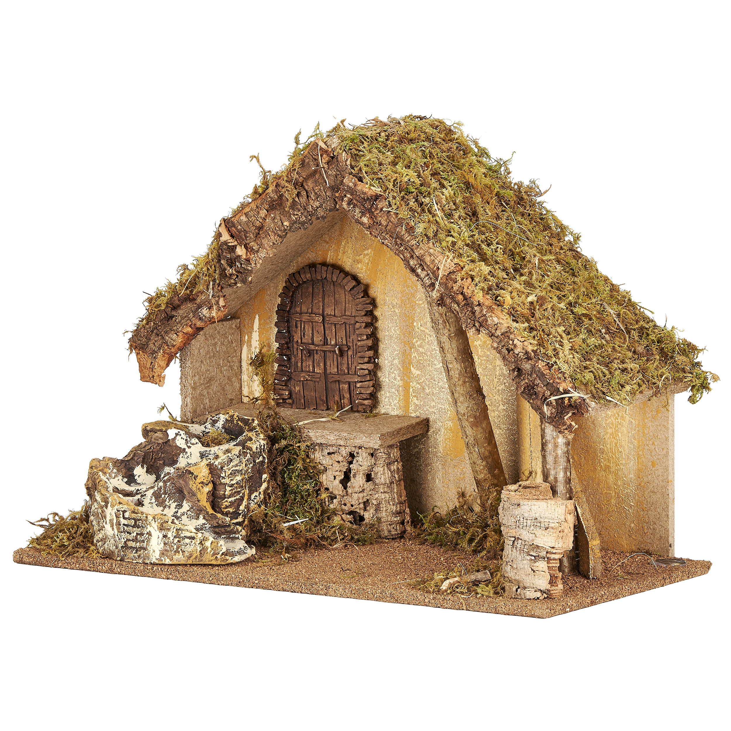 Fontanini Italian Nativity Stable with Rustic Door - 7.5" Scale - Image 4