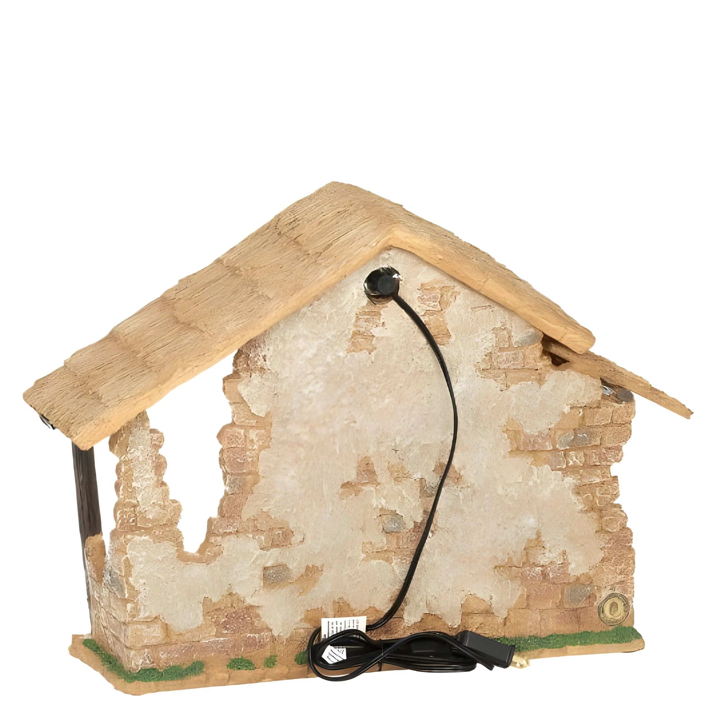Fontanini Lighted Resin Nativity Stable - 7.5" Scale - Image 2