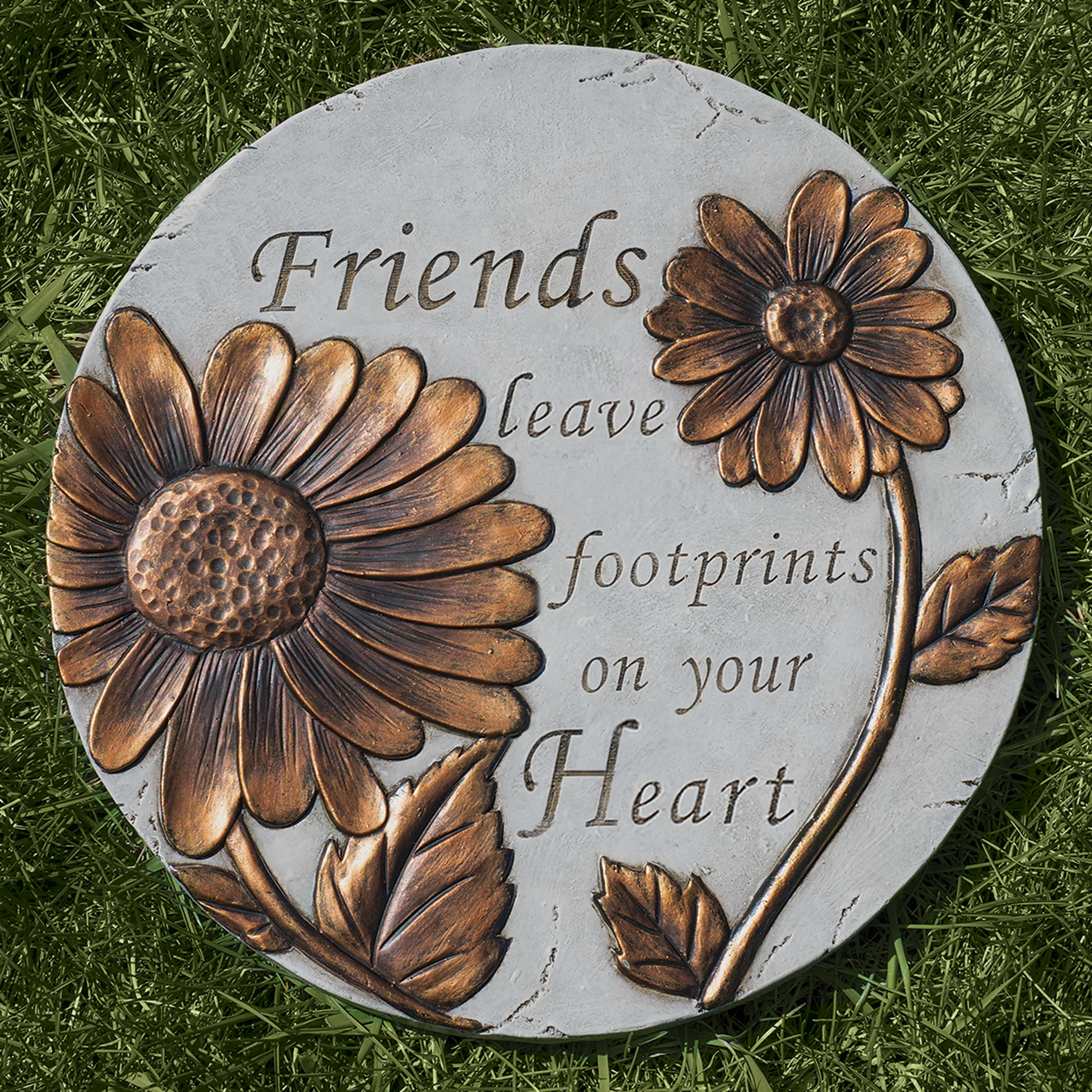 "Friends Leave Footprints" Garden Stone