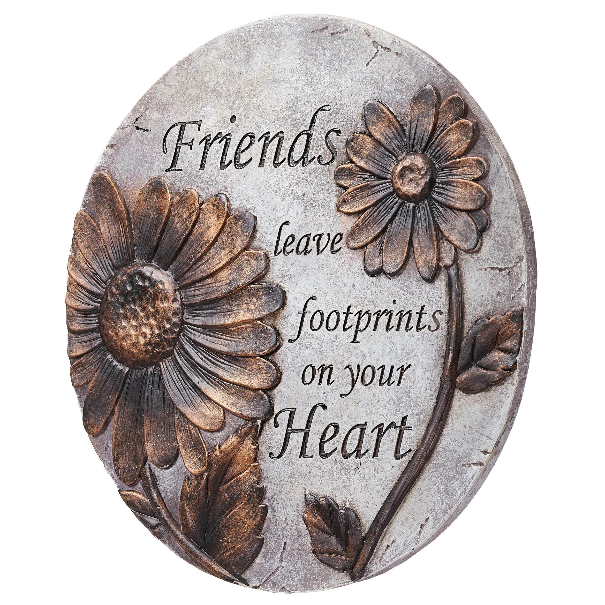 "Friends Leave Footprints" Garden Stone - Image 2
