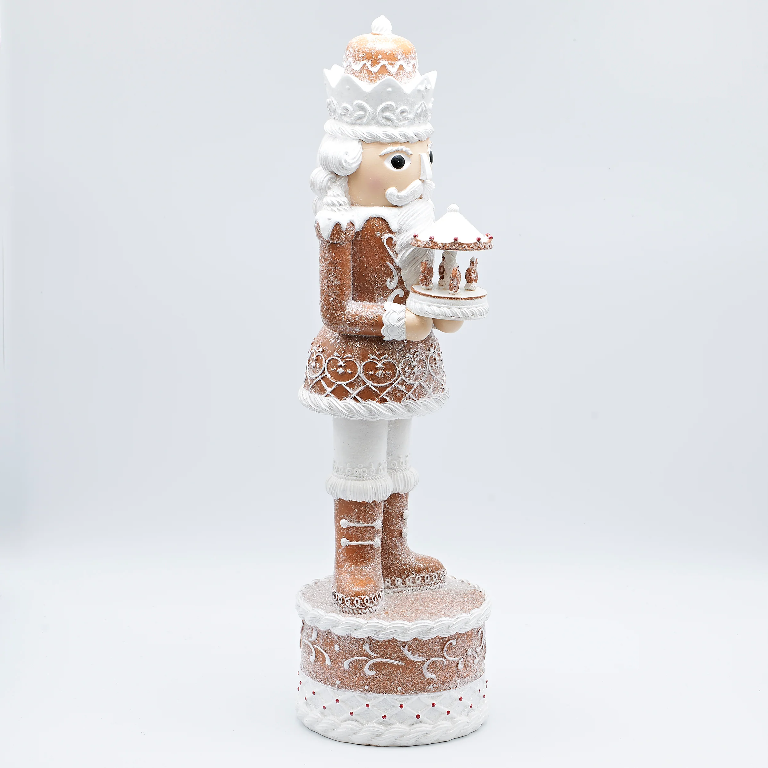 Gingerbread Nutcracker with Carousel Figure - Image 2