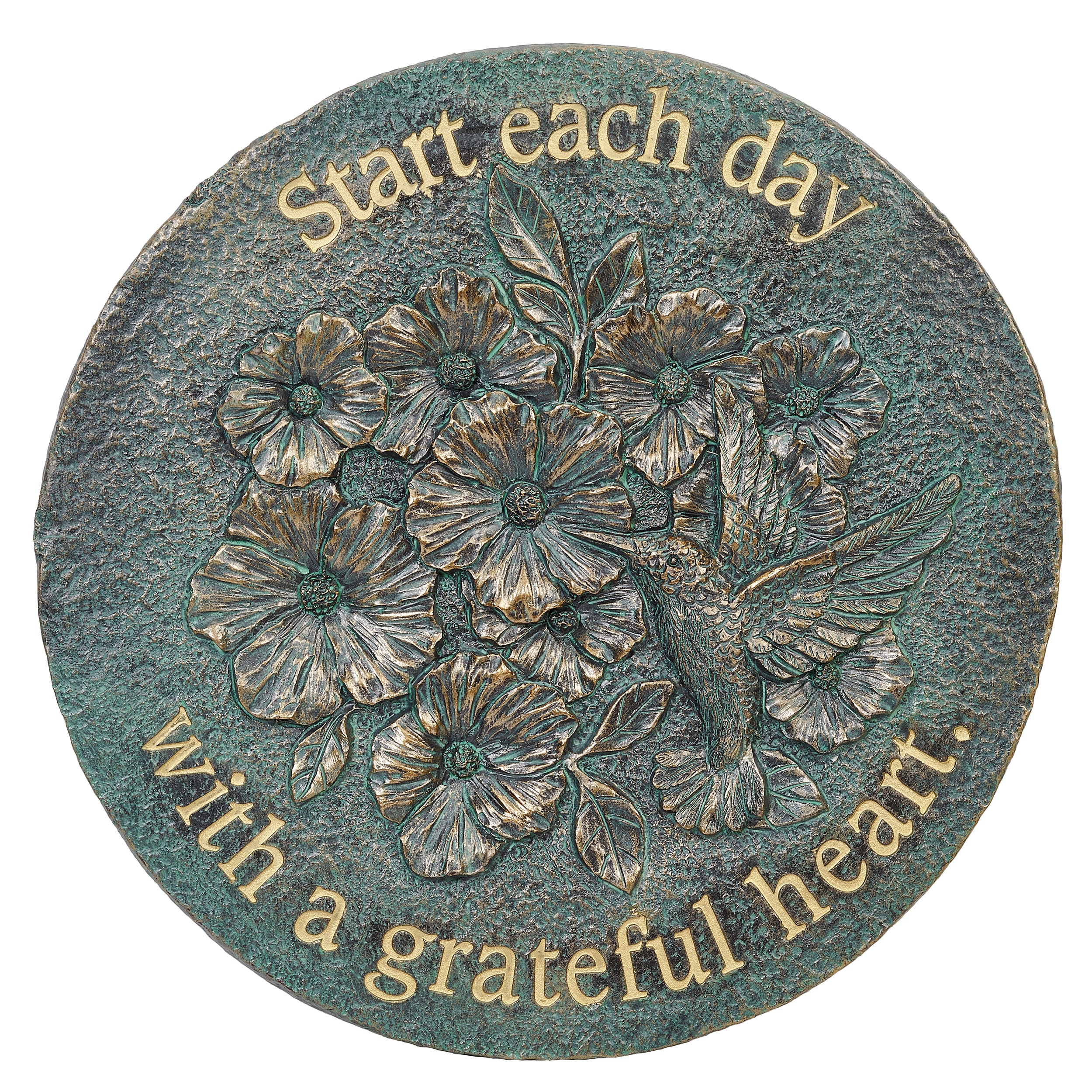 Grateful Heart Bronze Garden Stone - Image 4
