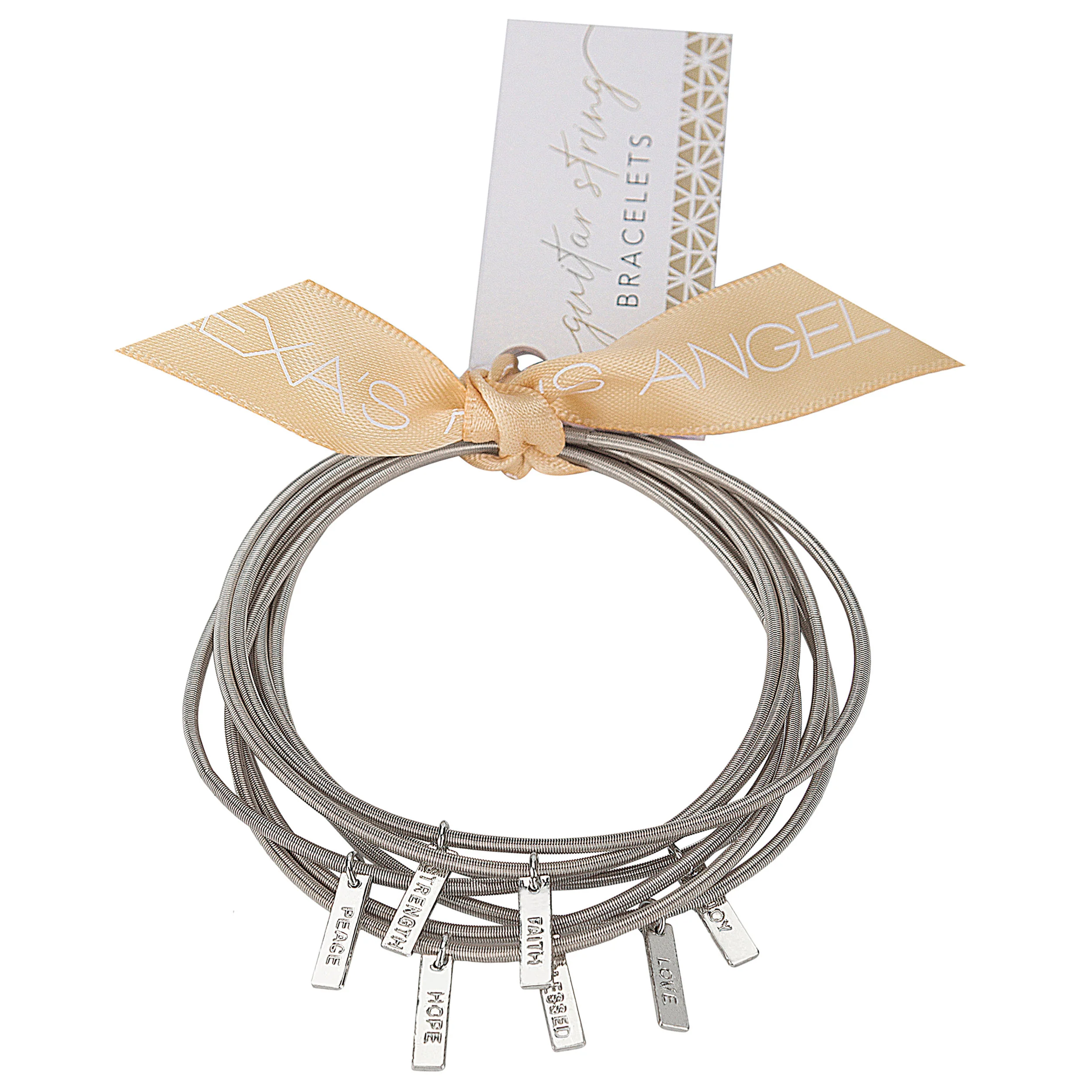 Alexa's Angels Guitar String Intention Bracelet with Charms - Image 2