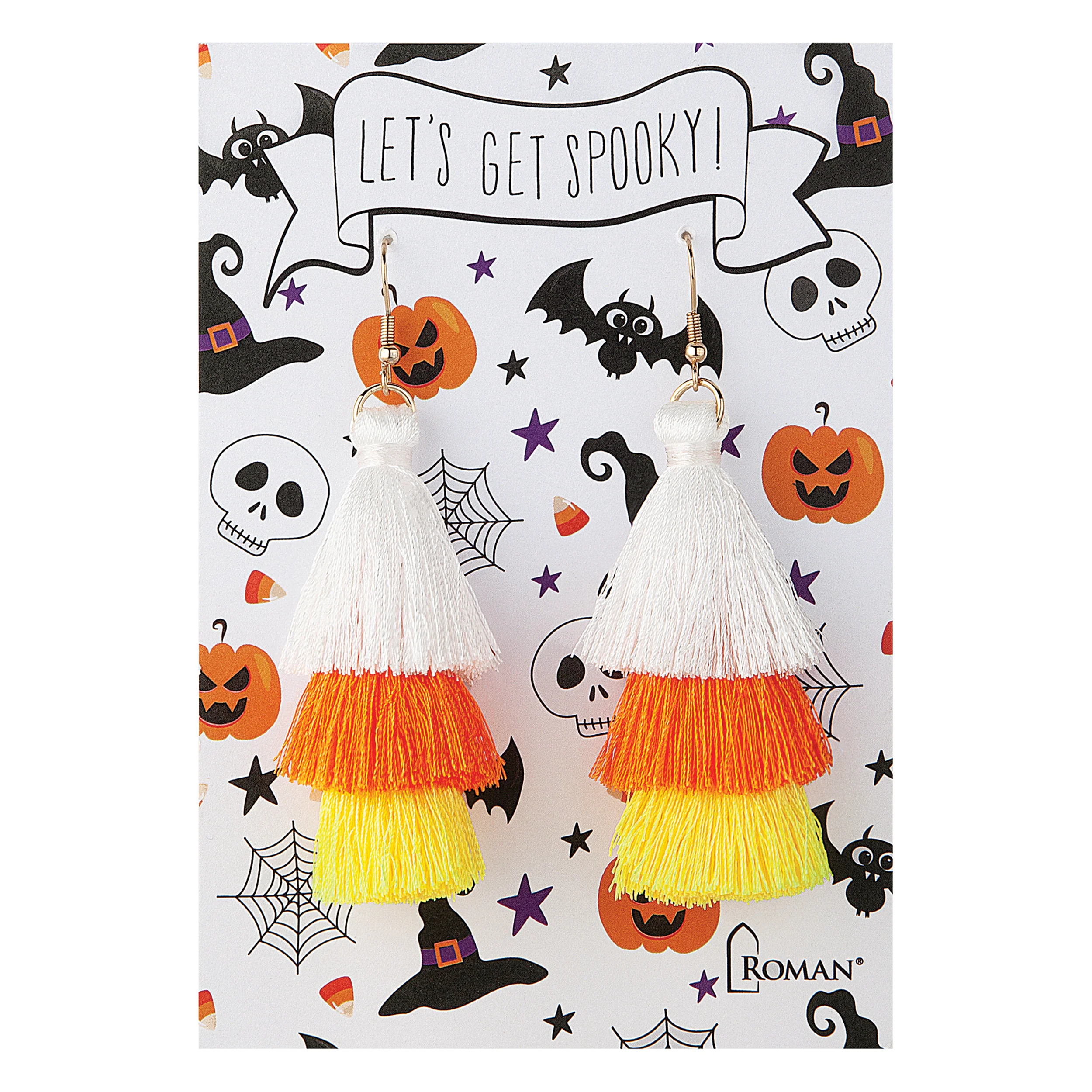 Halloween Fringe Tassel Earrings - Image 3