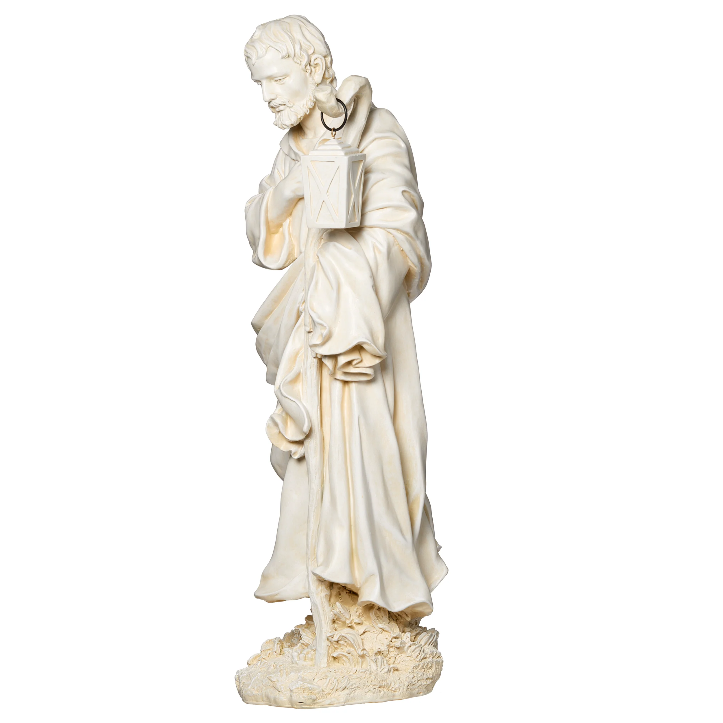 Joseph’s Studio Ivory Joseph with Lantern Garden Statue - 27" Scale - Image 3