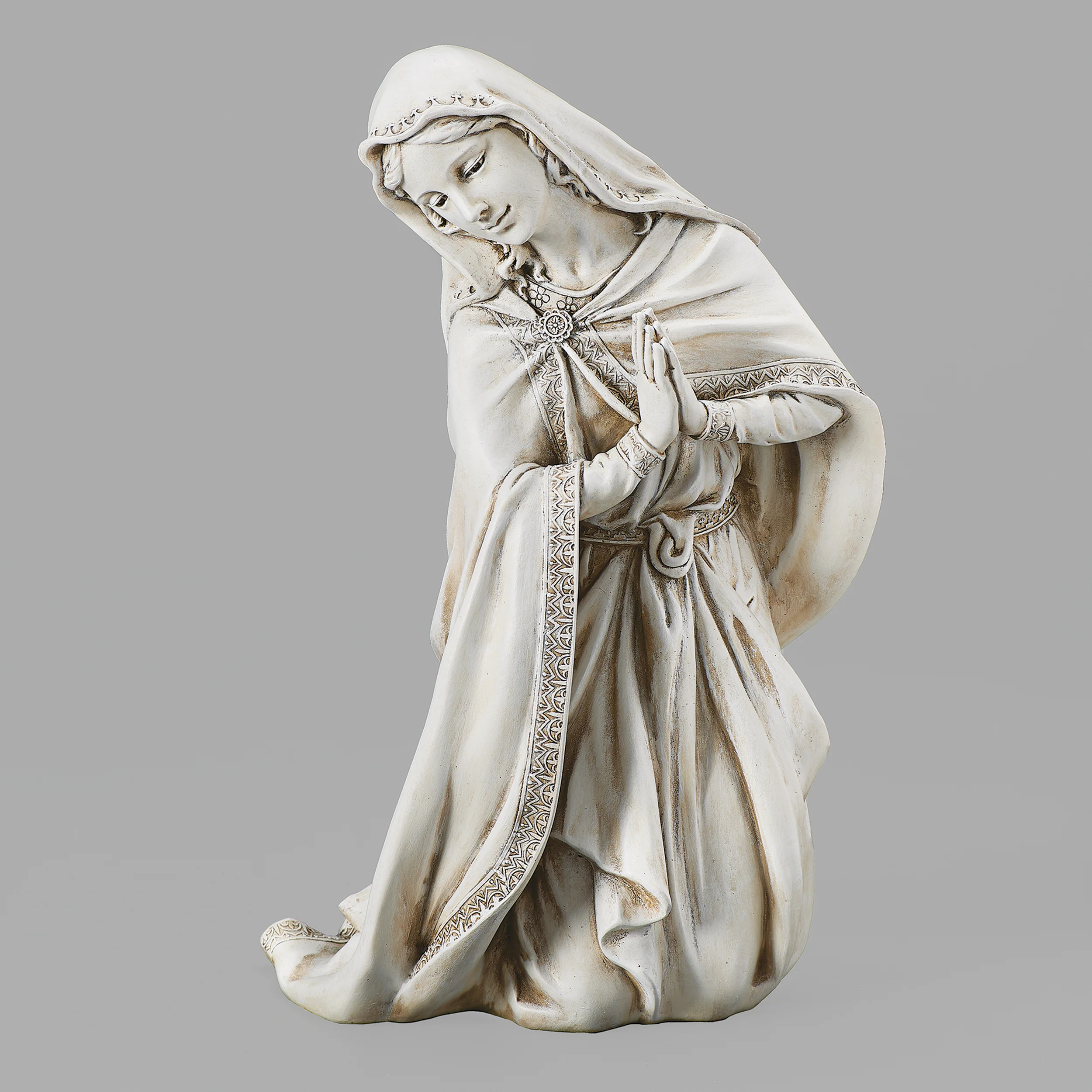 Joseph's Studio Kneeling Mary Garden Figure - 21" Scale