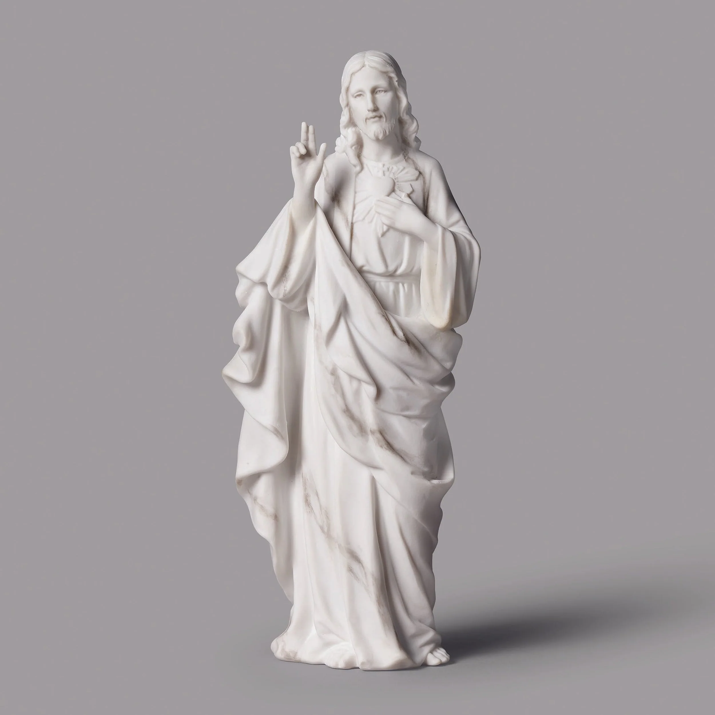 Joseph’s Studio Marble-Look Sacred Heart of Jesus Figure - Renaissance Collection