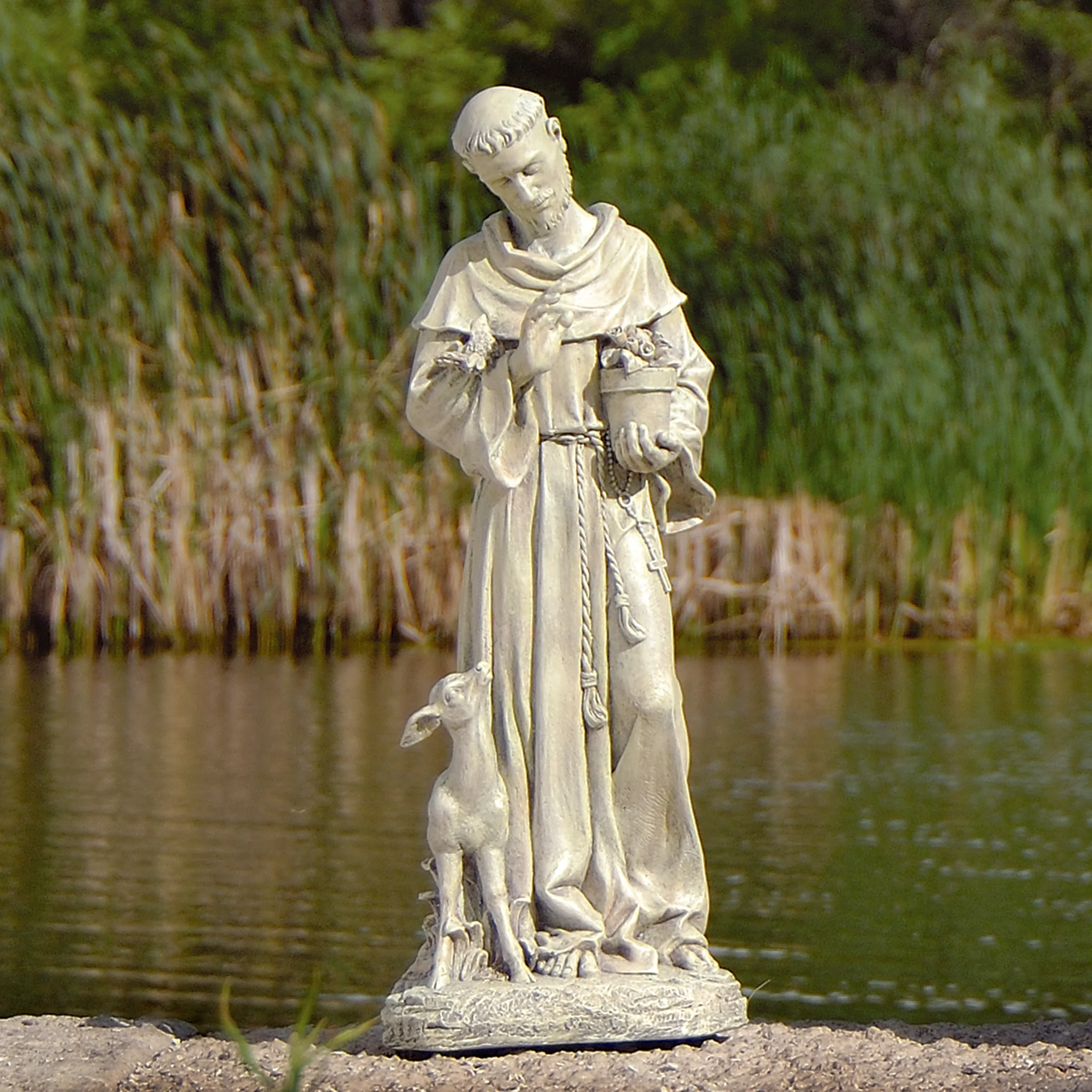 Joseph’s Studio St. Francis with Fawn Garden Statue