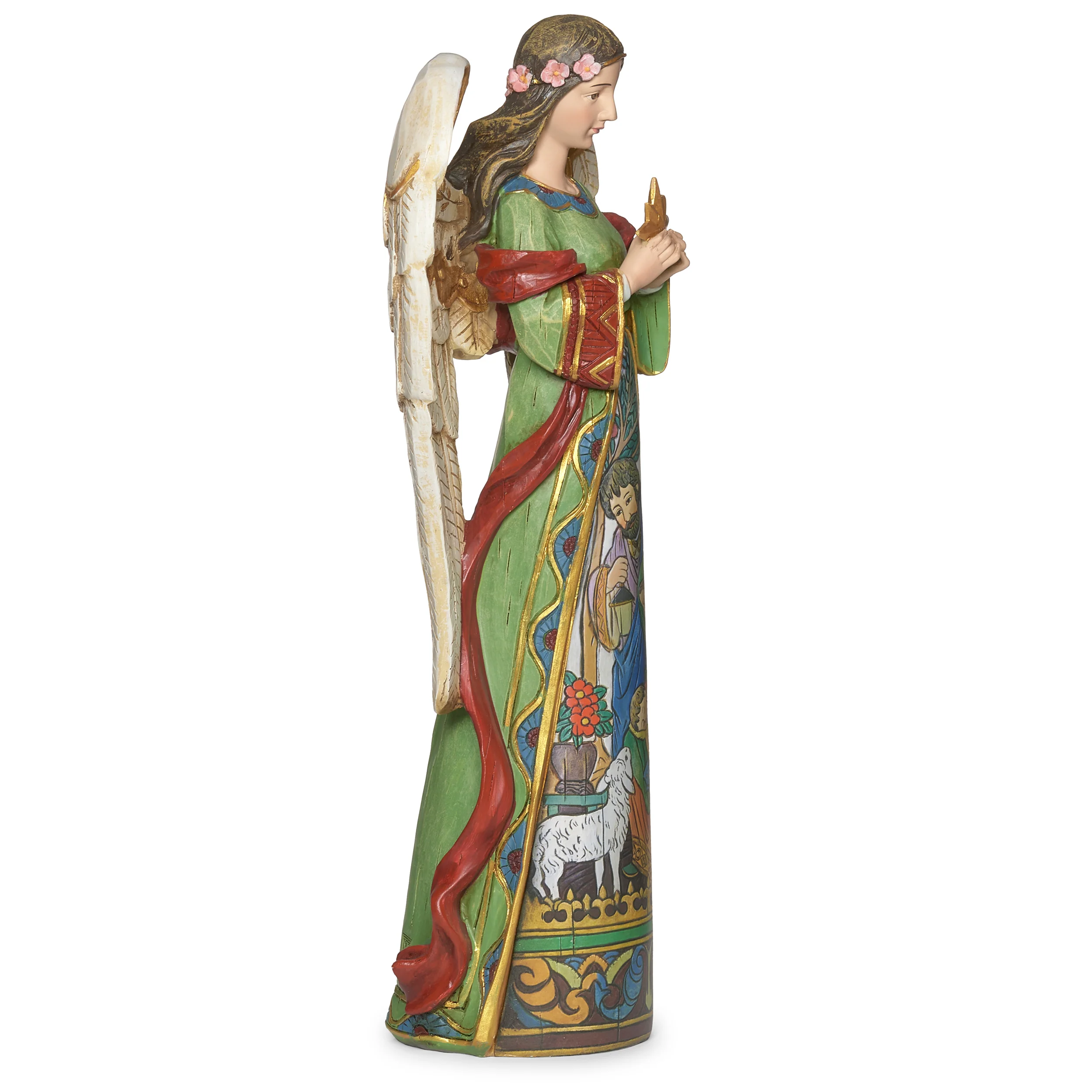 Joseph's Studio Angel Holding Star with Nativity Figure - Image 3